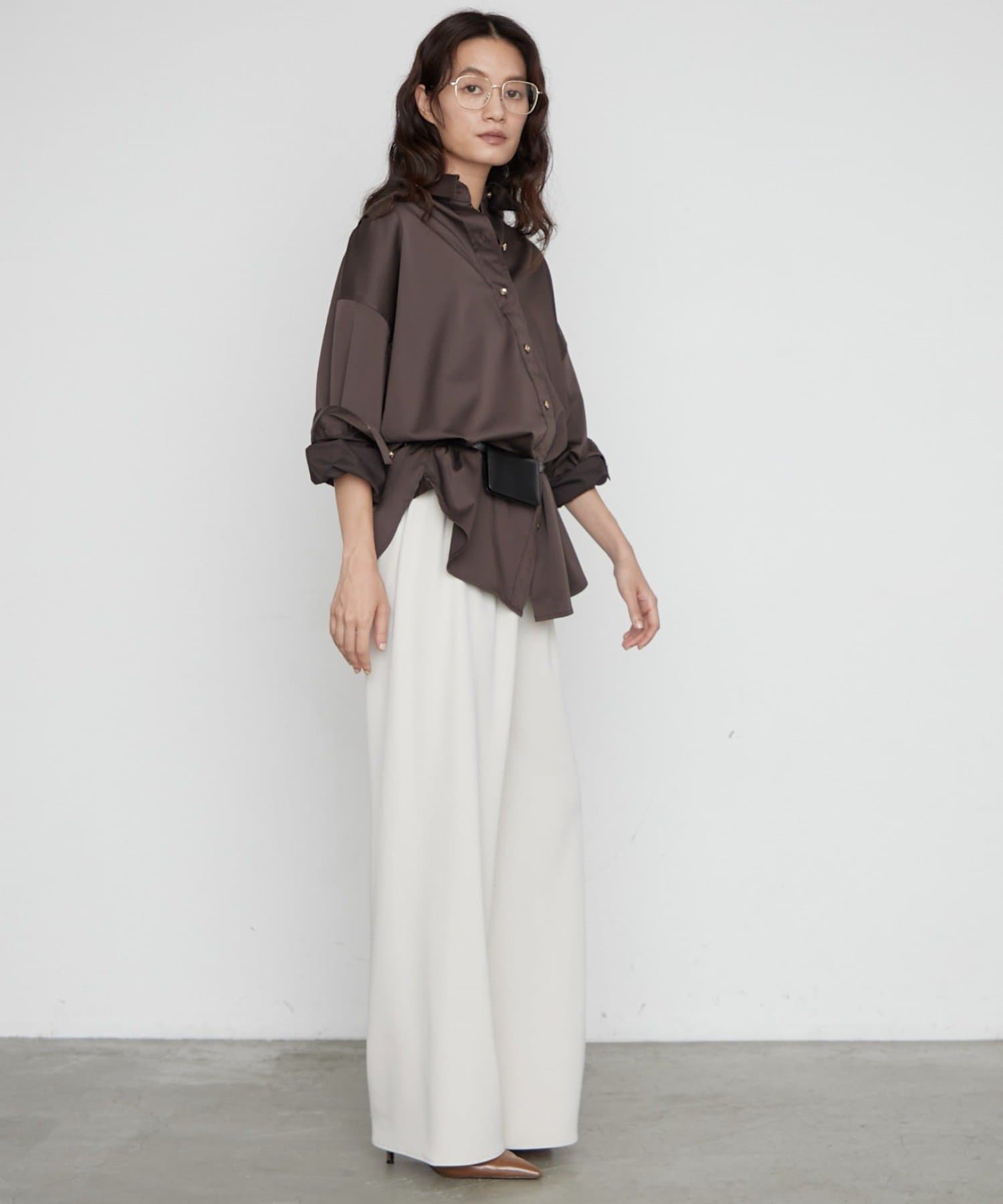 LOUNGEDRESS(ラウンジドレス) 《WEB限定/大人気につきリバイバル/累計販売１万枚達成》サテンBIGシャツ