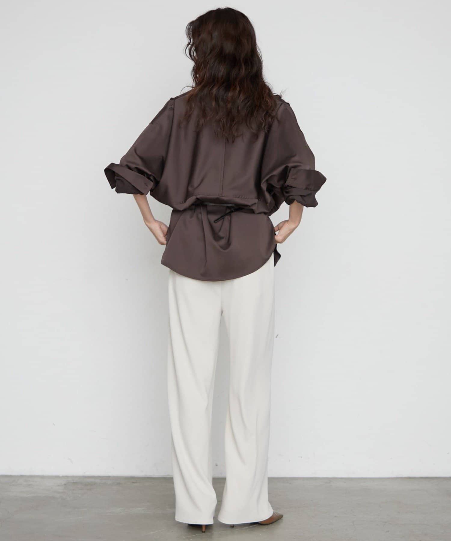 LOUNGEDRESS(ラウンジドレス) 《WEB限定/大人気につきリバイバル/累計販売１万枚達成》サテンBIGシャツ
