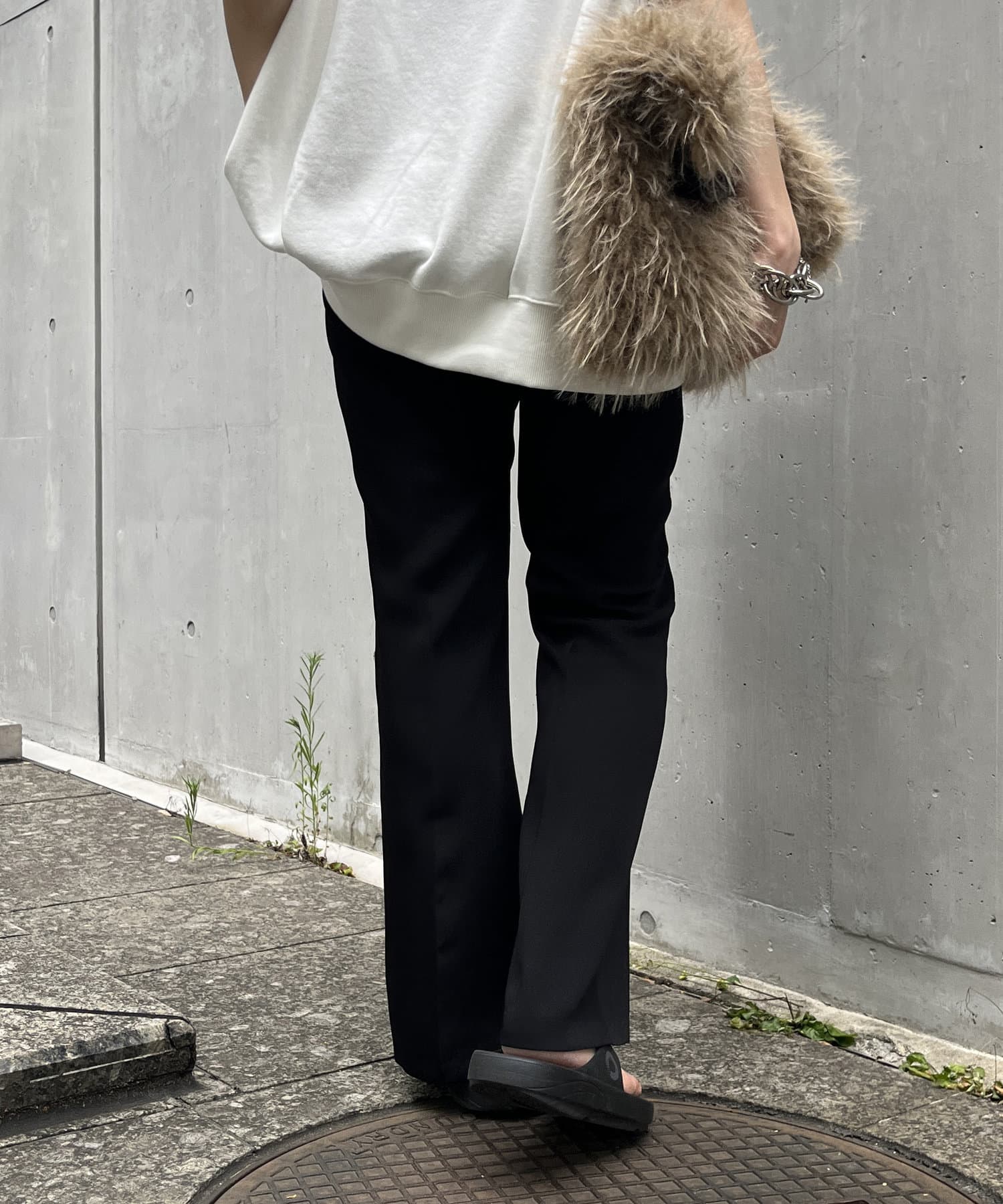 DOUDOU(ドゥドゥ) 【AgAwd/アガウド】【WEB限定】スラックスフレアパンツ