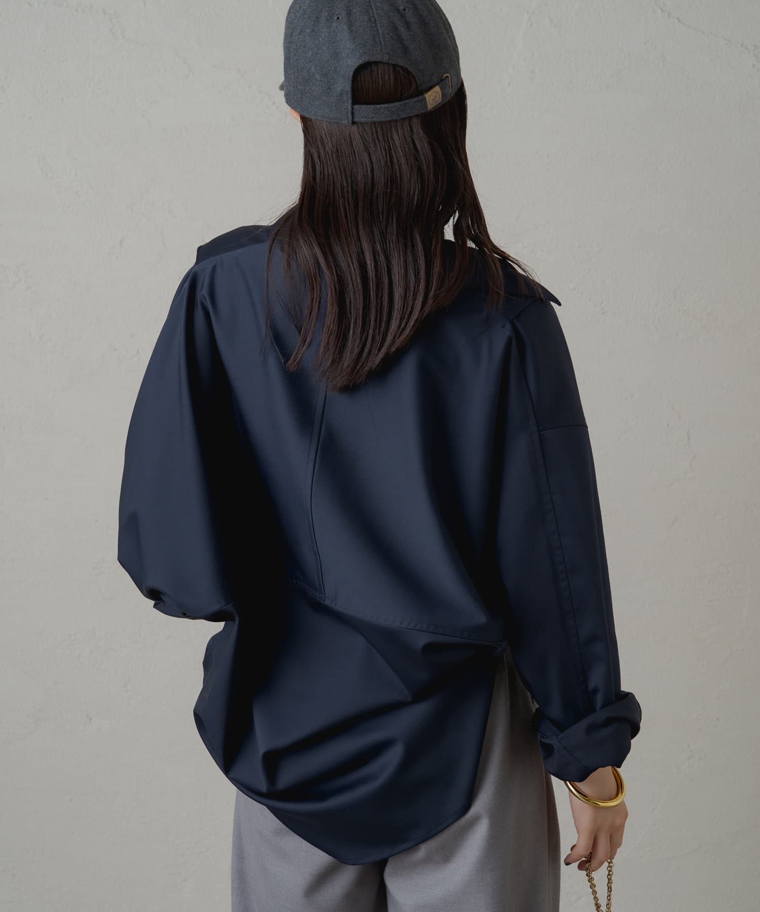 Loungedress】サテンBIGシャツ | OUTLET(アウトレット
