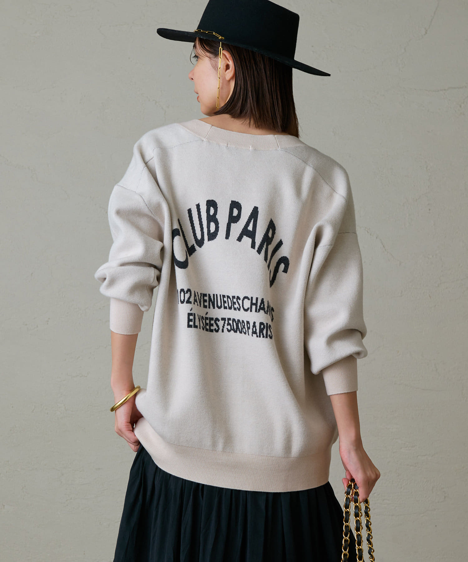 Loungedress　ロゴカーディガン Loungedress】ロゴカーディガン | OUTLET(アウトレット)レディース