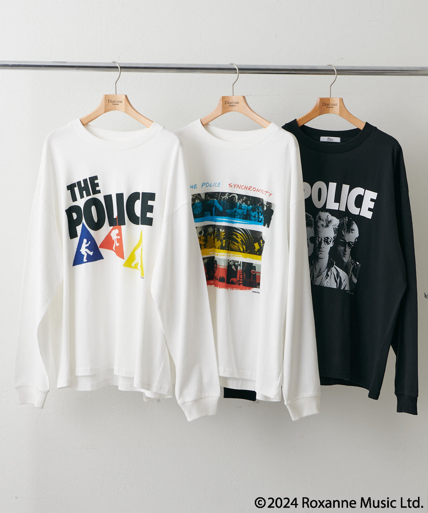 DISCOAT(ディスコート) 【ユニセックス】THE POLICE アソートロングスリーブTシャツ