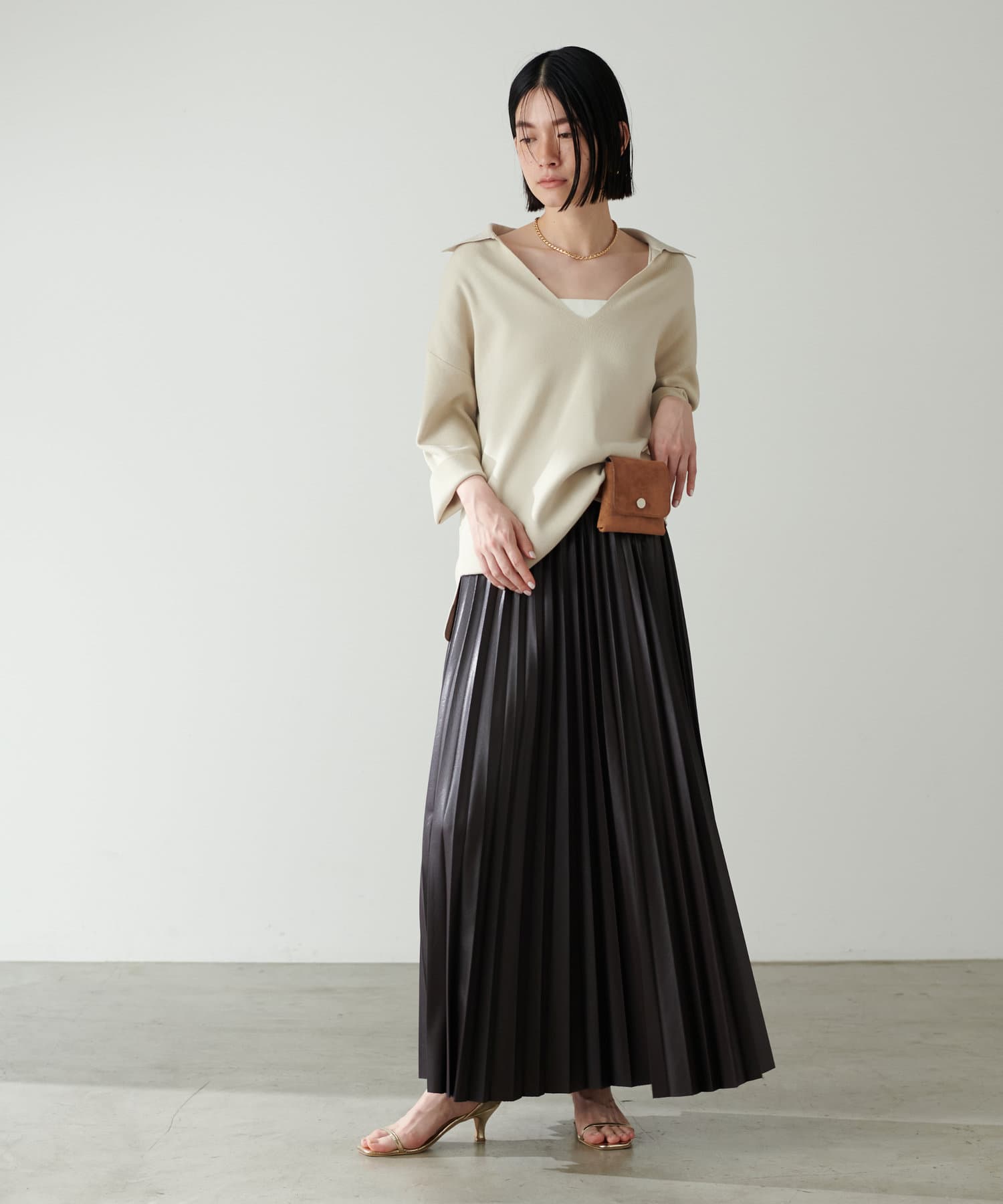 もっちりスキッパーニットプルオーバー | LARUTA(ラルータ)レディース