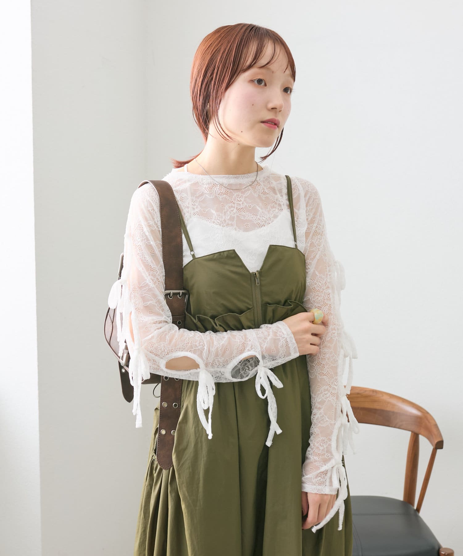 正規品♡リボンプルオーバー♡オフホワイト クリアダンボールプルオーバー