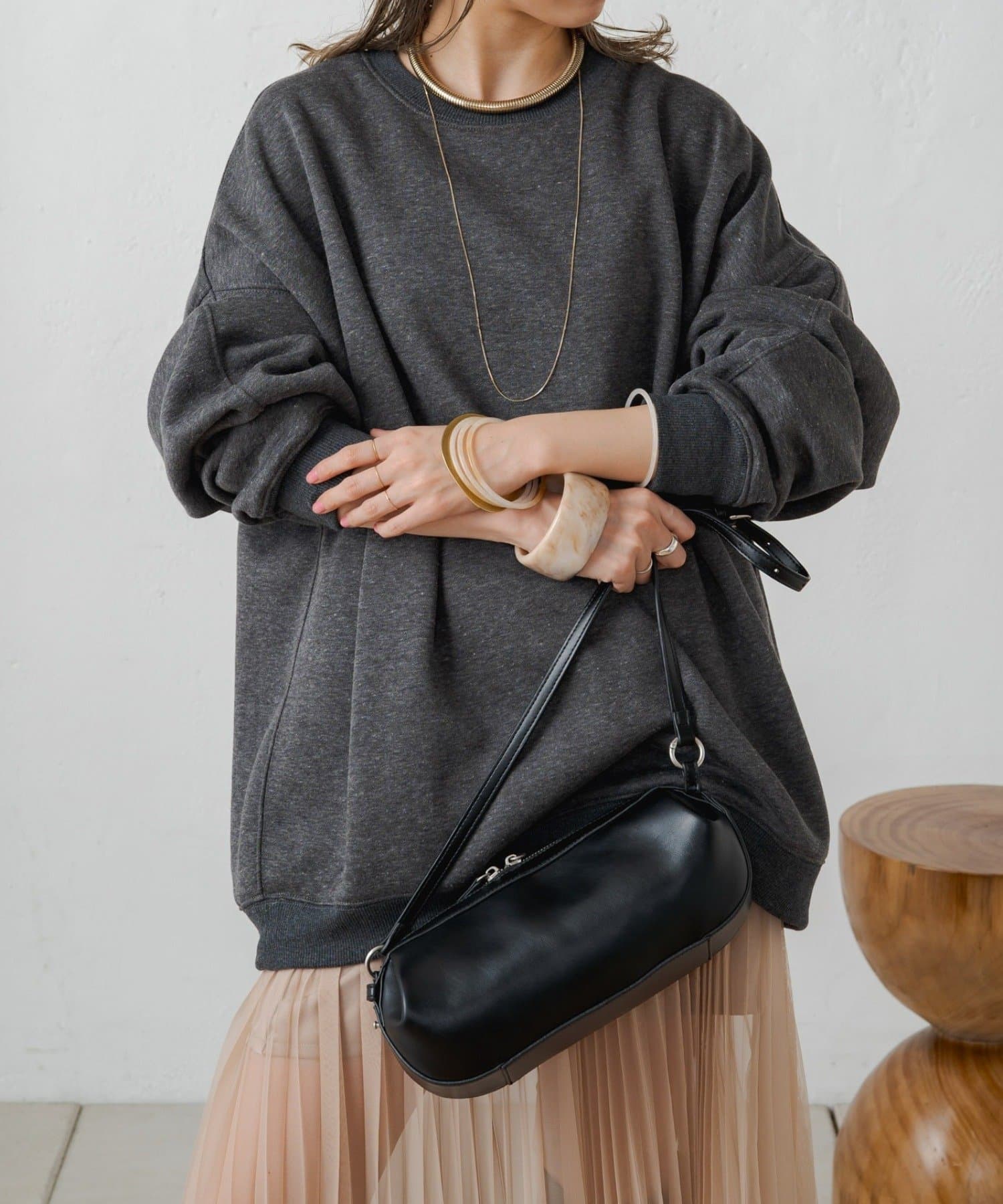 OUTLET(アウトレット) 【Omekashi】ドロストオーバースウェット
