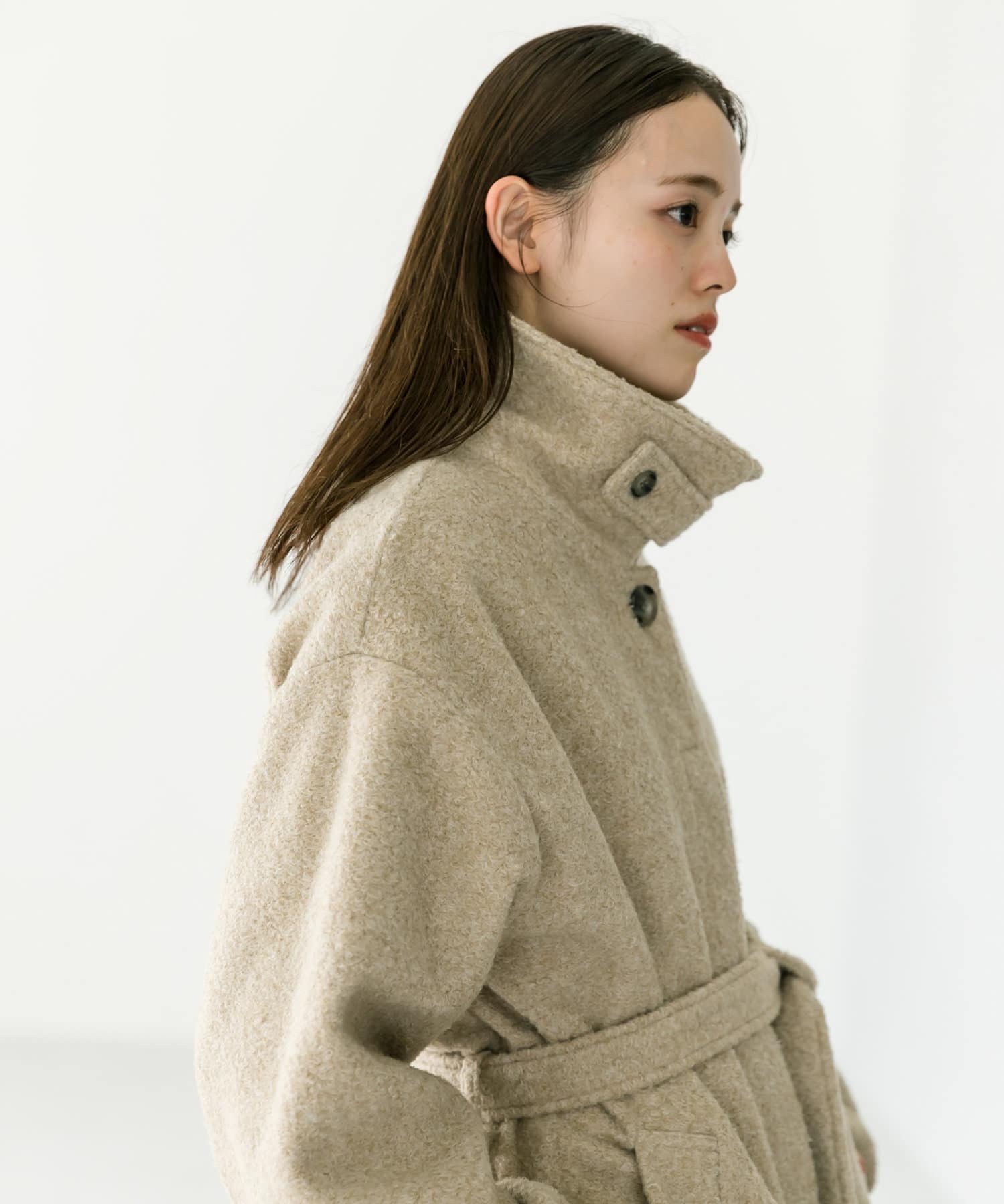 mystic】ステンカラーロングコート | OUTLET(アウトレット