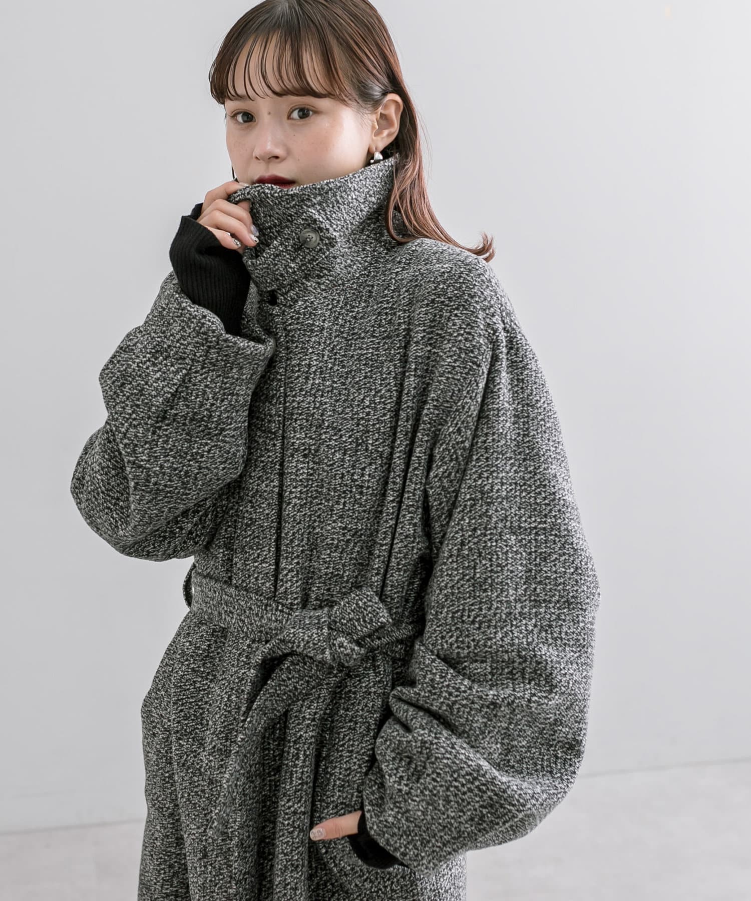 早い者勝ち！NKNIT】ンニット ヴィーガンムートンボアリバーシブル 