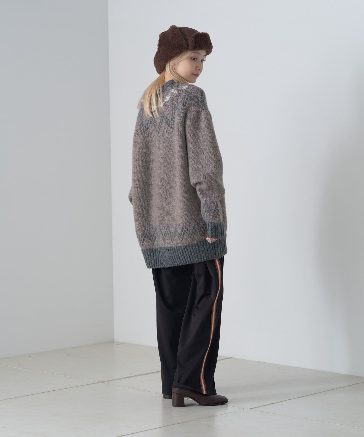 OUTLET(アウトレット) 【Kastane】【WHIMSIC】フェアアイルパターンニットセーター