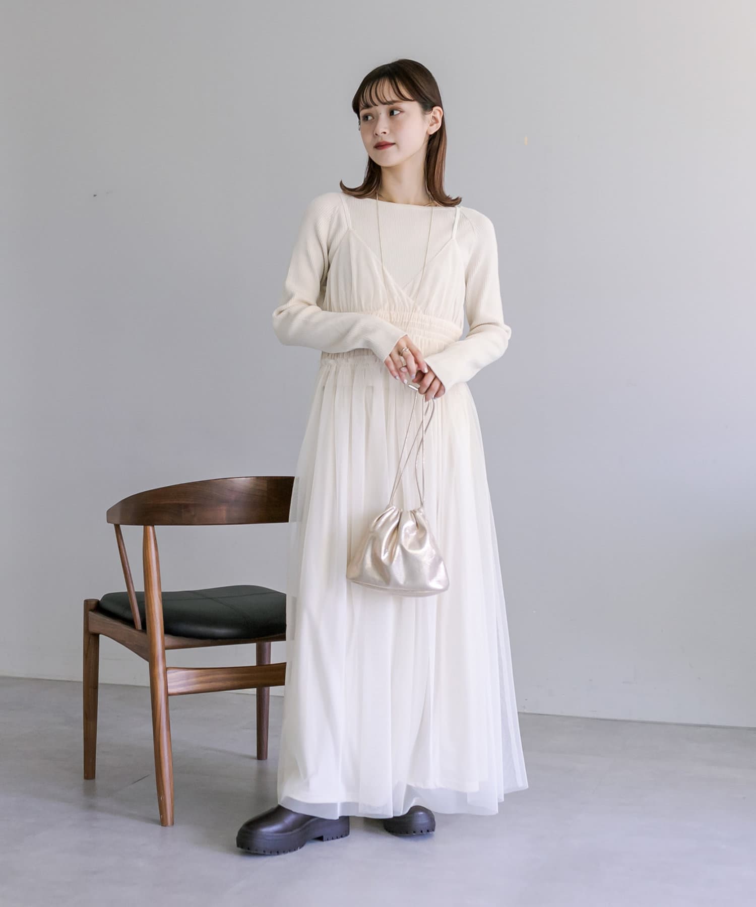 Mystic チュールキャミワンピースSET mystic（ミスティック）の「【森川企画】チュールキャミ