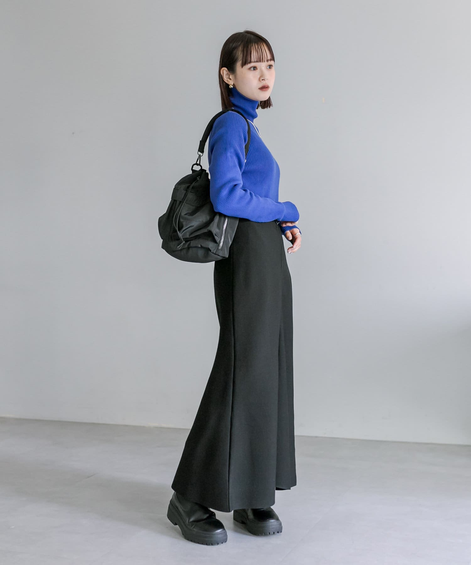 OUTLET(アウトレット) 【mystic】ZIPニットマーメイドスカート