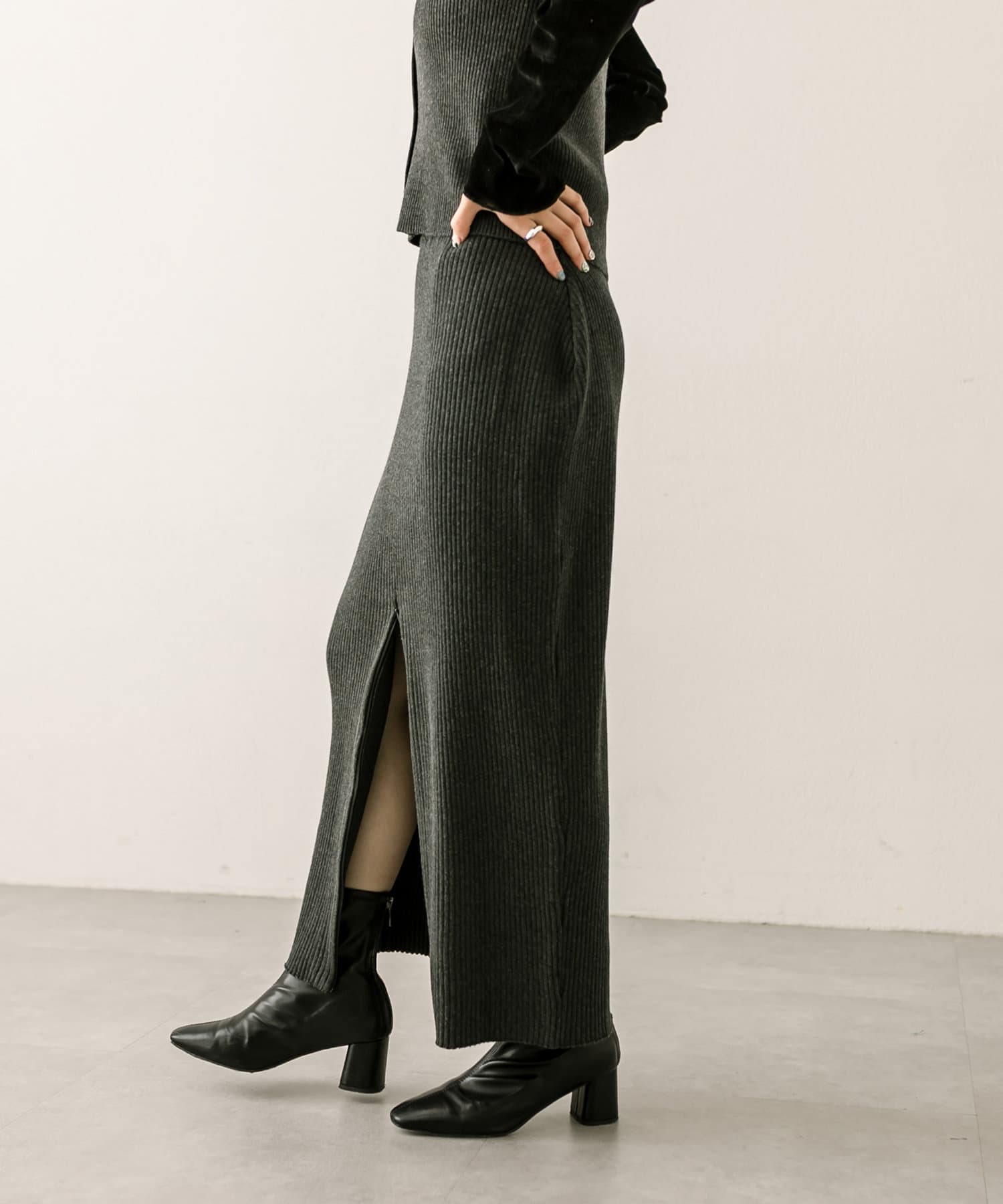 mystic】ZIPニットタイトスカート | OUTLET(アウトレット)レディース