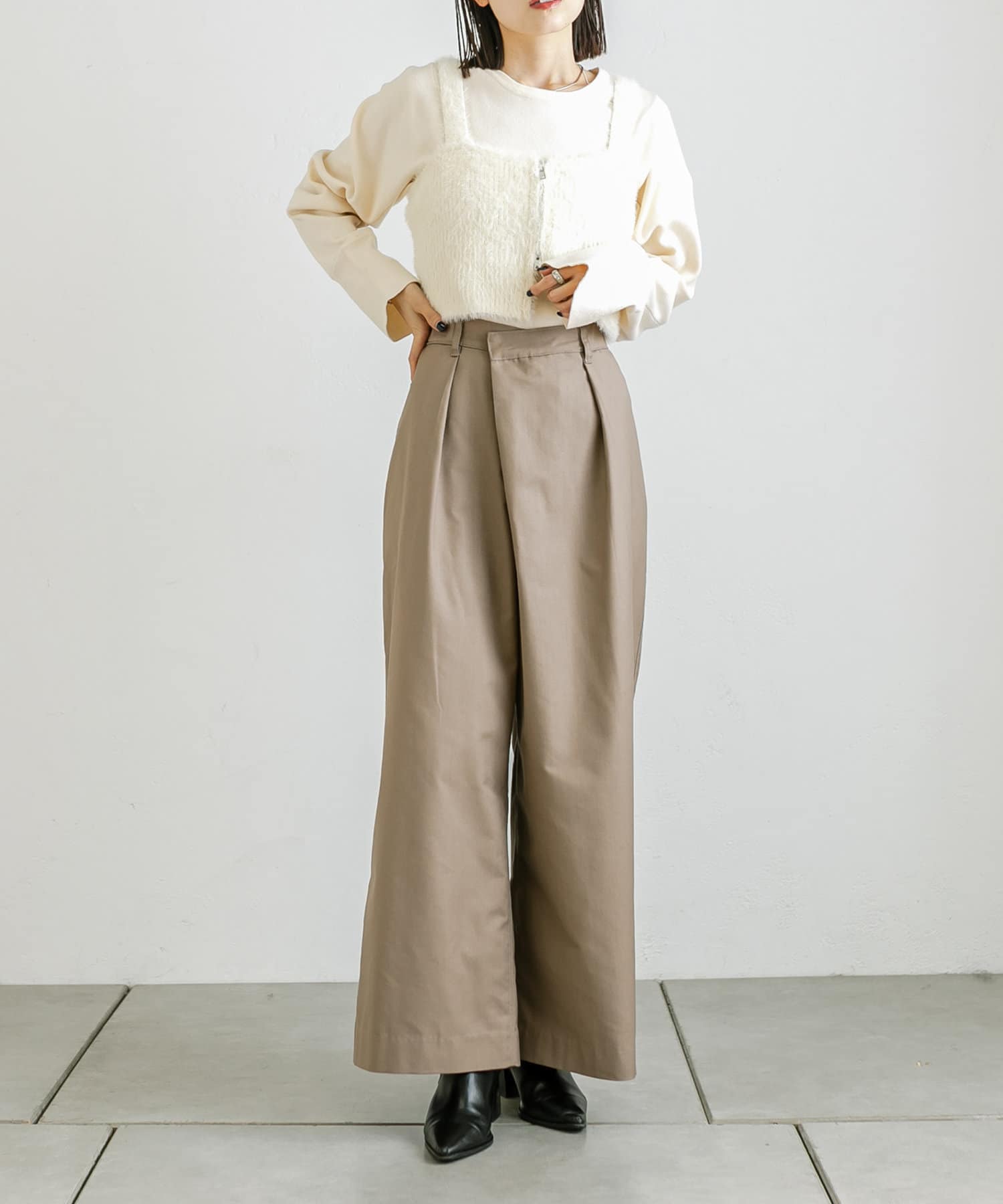 OUTLET(アウトレット) 【mystic】ラップスラックスパンツ