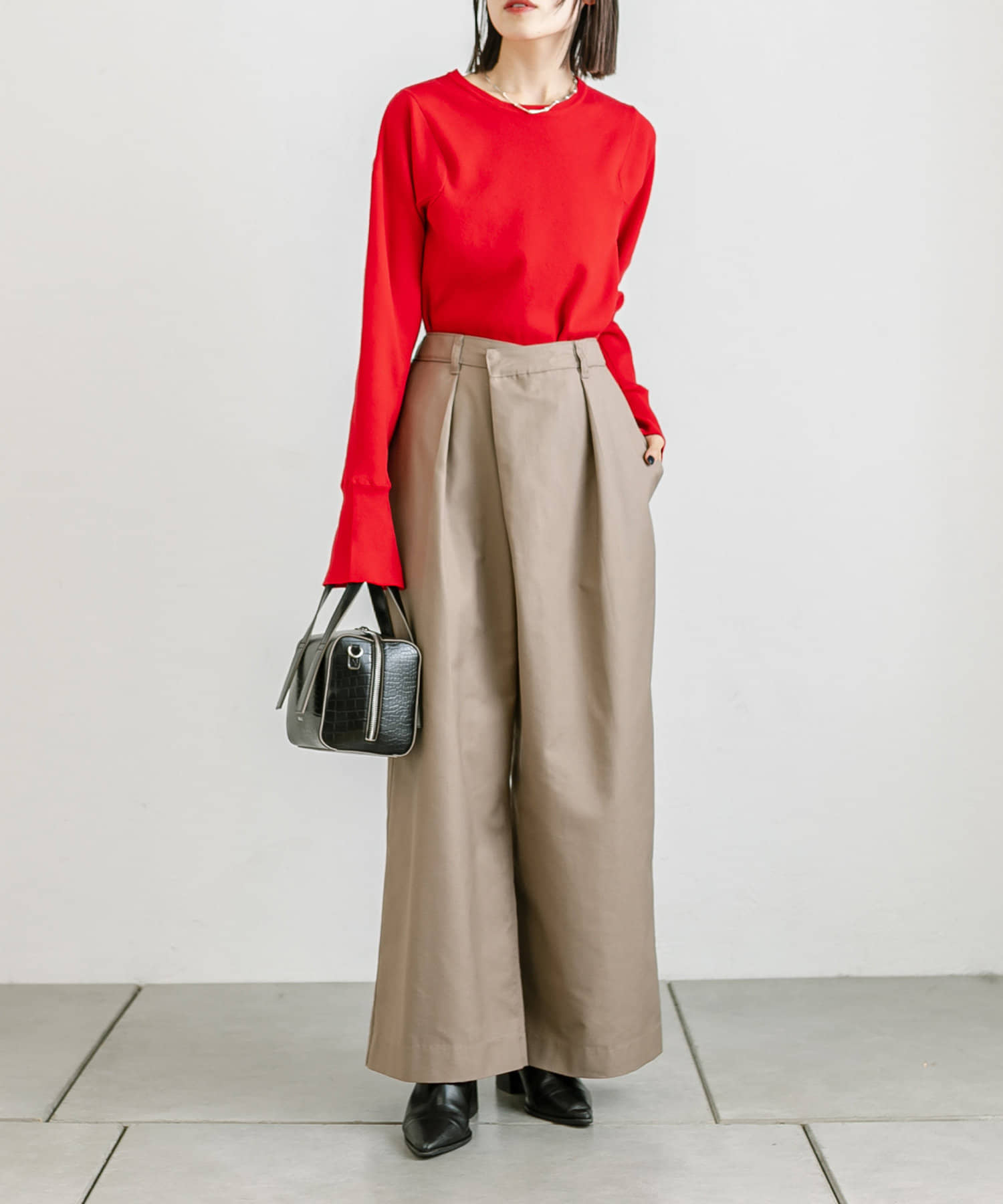 OUTLET(アウトレット) 【mystic】ラップスラックスパンツ