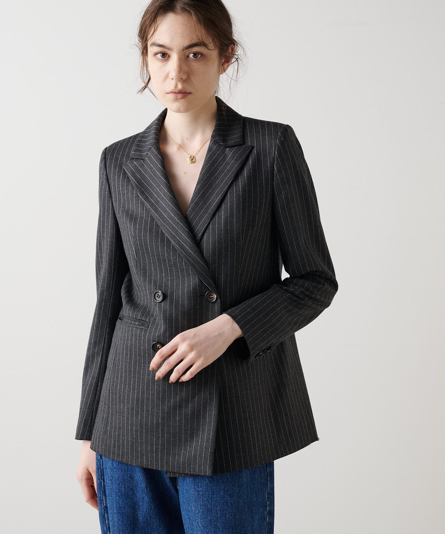 drawing numbersトロピカルピークドラペルジャケットハーフ