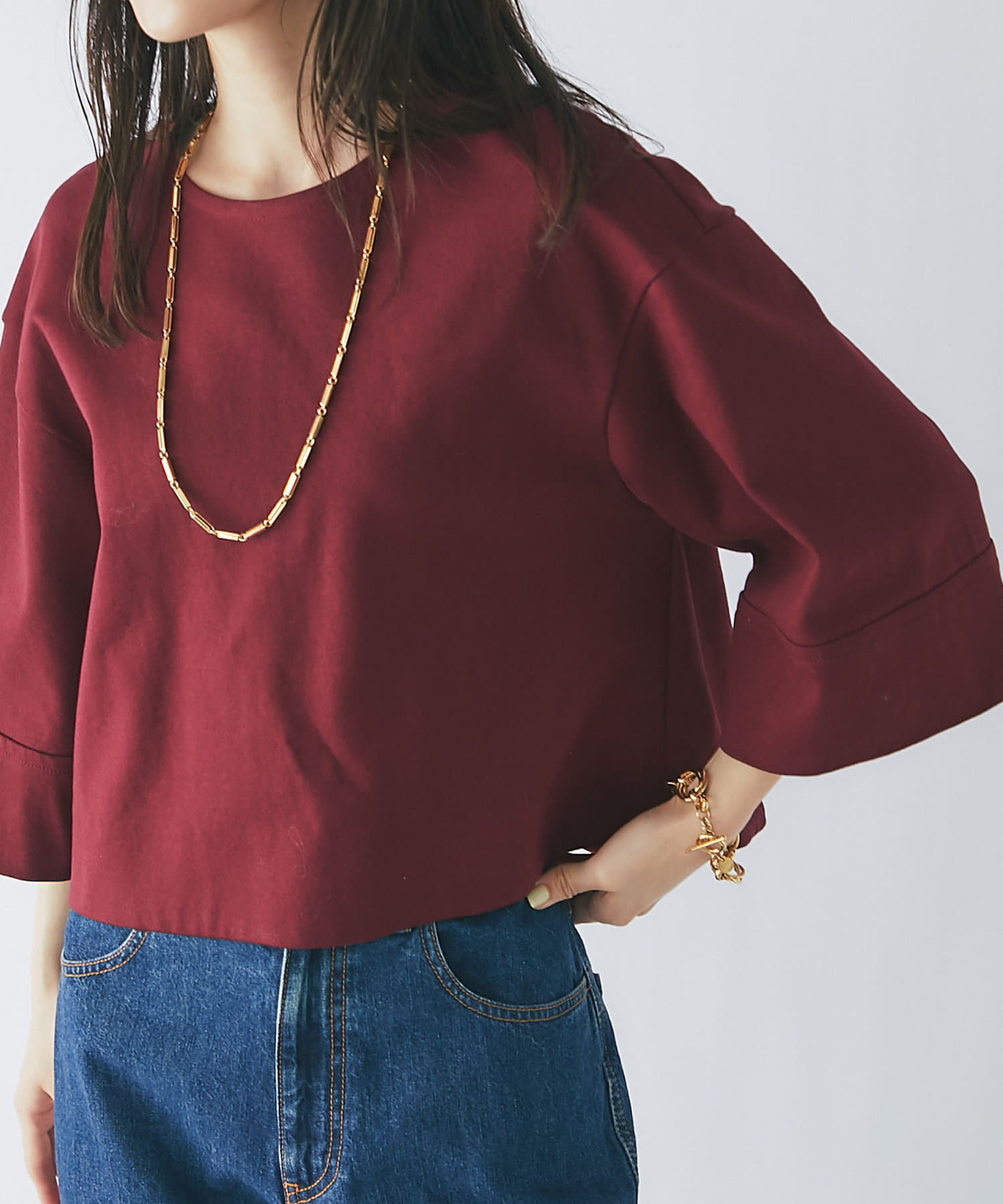 ELIN 16AW ベルスリーブカットソー フレアスリーブカットソー（eco） | Tシャツ/カットソー通販のDHC