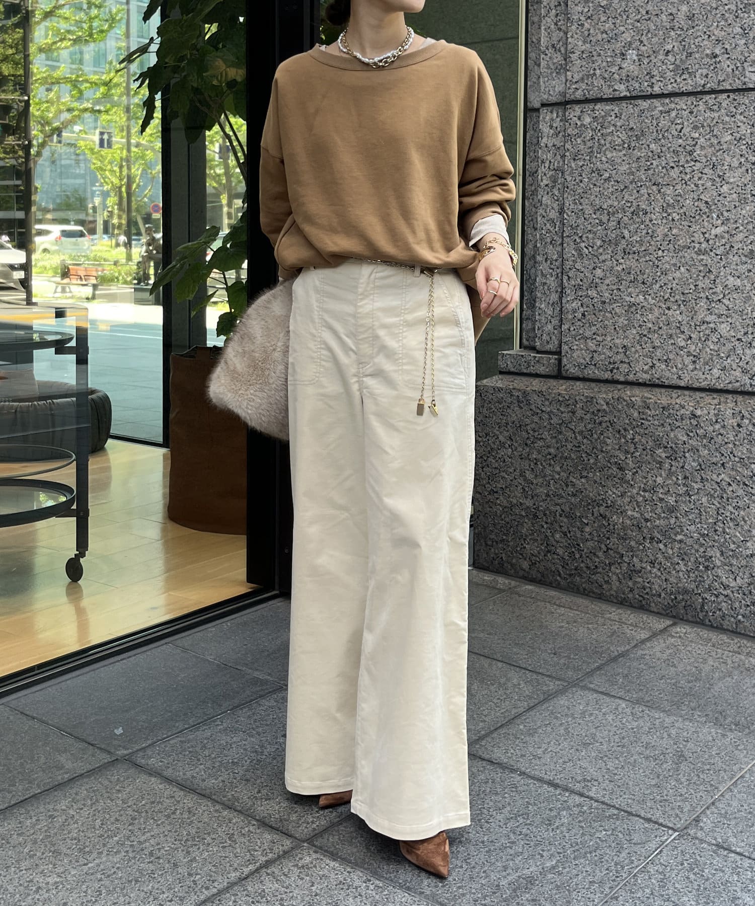 WEB限定】コーデュロイワイドパンツ | DOUDOU(ドゥドゥ