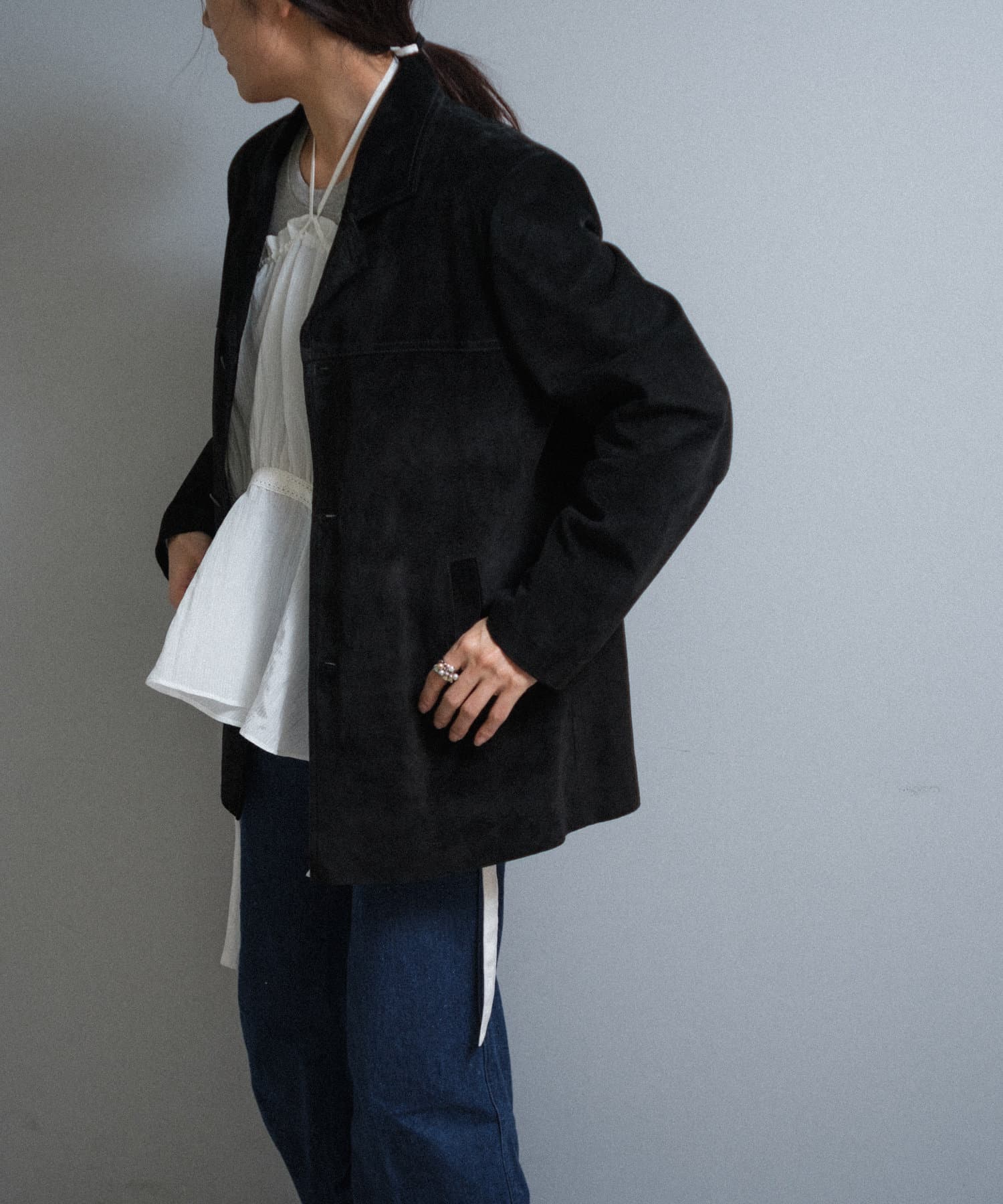 Suede leather jacket | Pasterip(パセリ)レディース | PAL