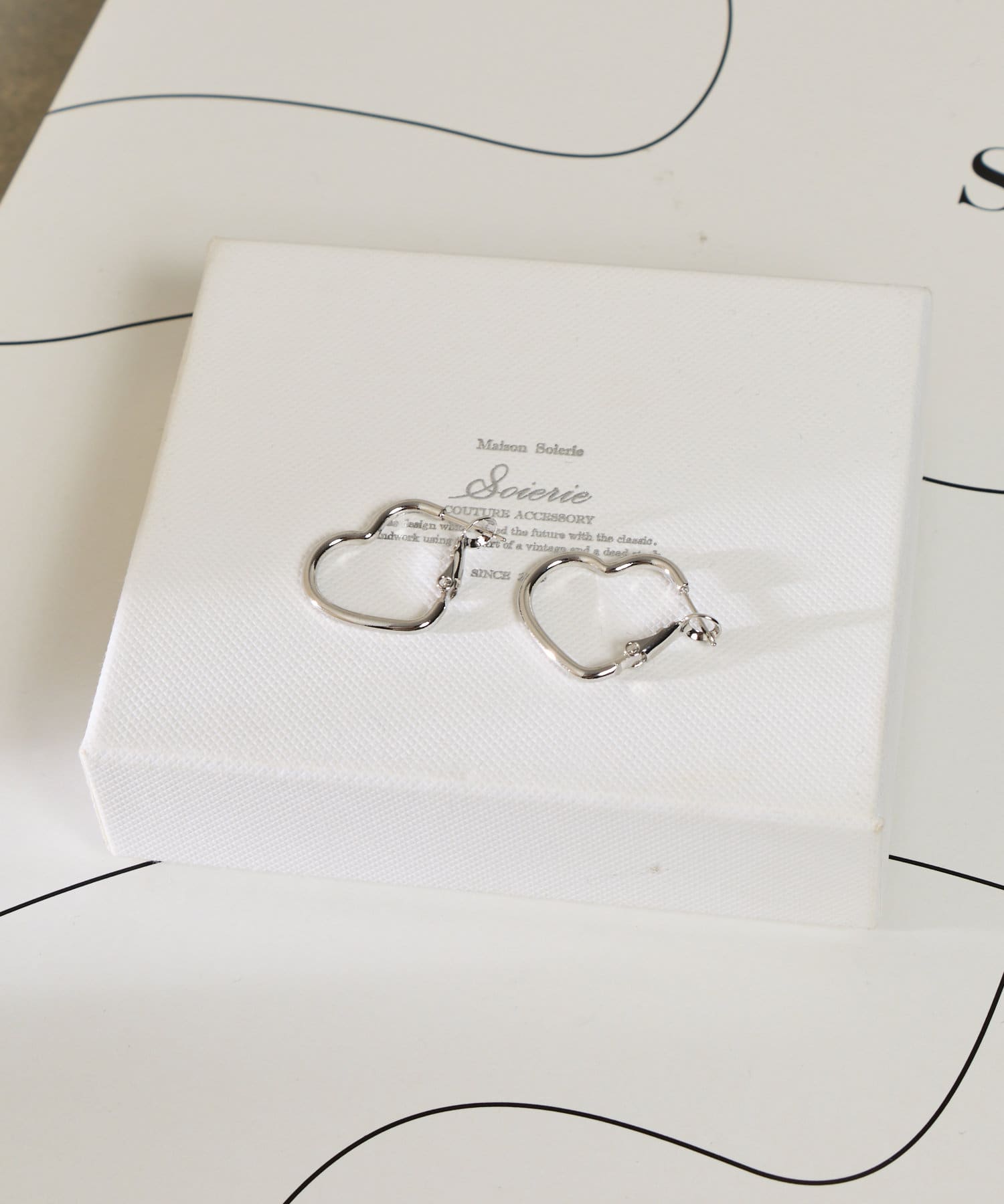 Lattice(ラティス) ハートフープピアス