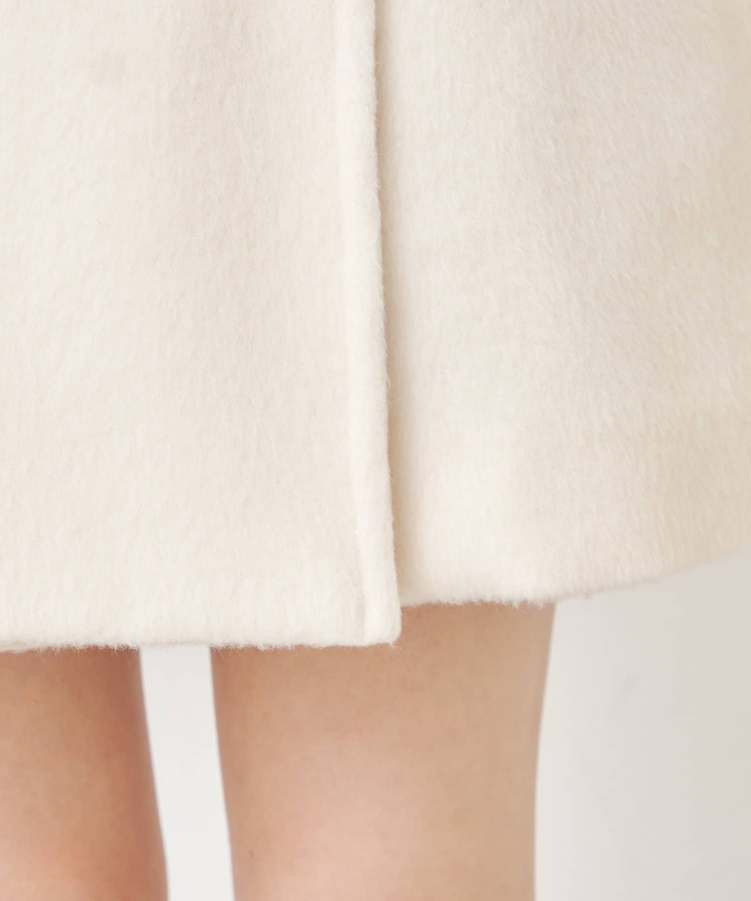 OUTLET(アウトレット) 【Chico】シャギースタンドミドル丈オーバーコート