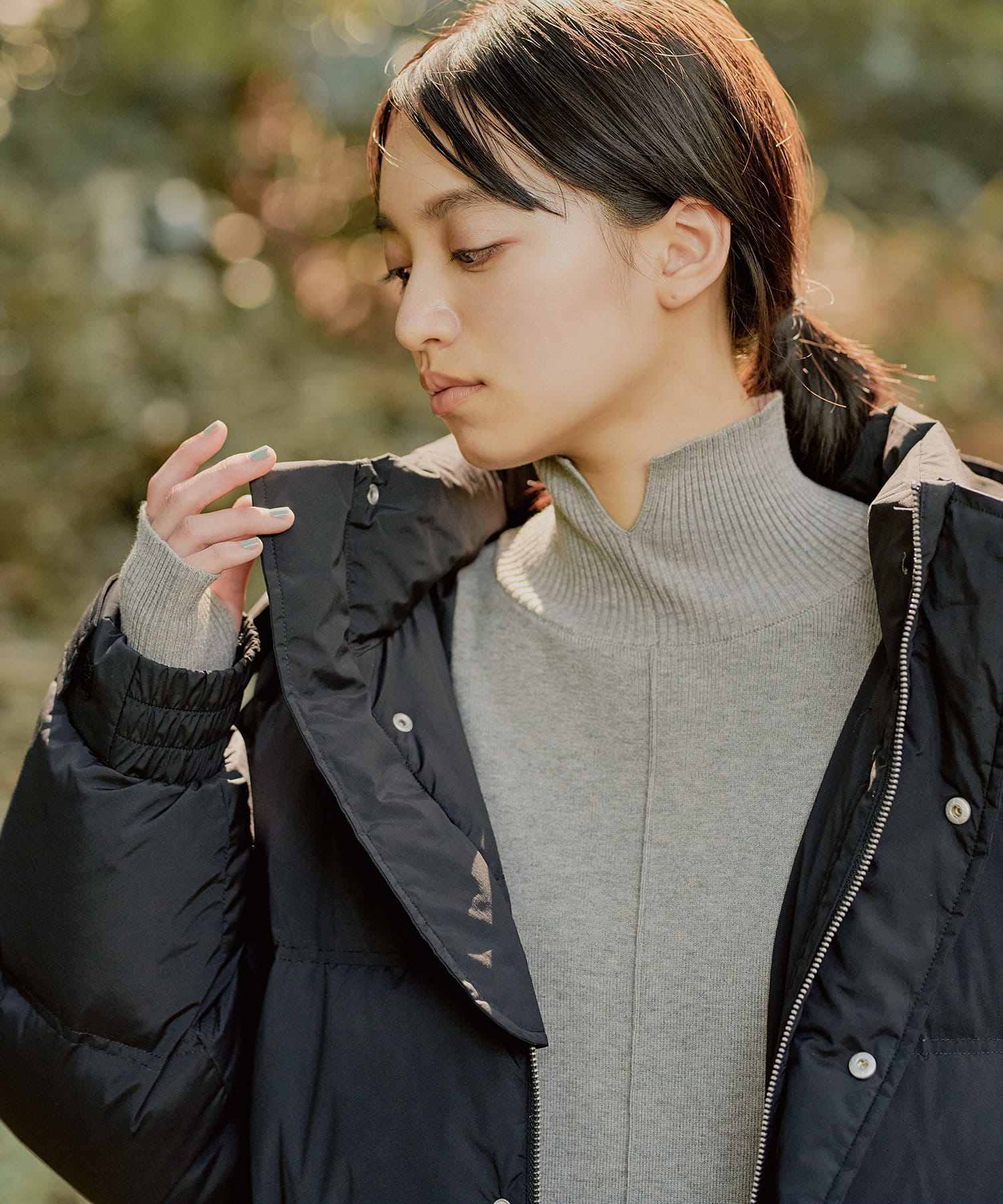 OUTLET(アウトレット) 【earthy_】ロングハイブリットダウンコート