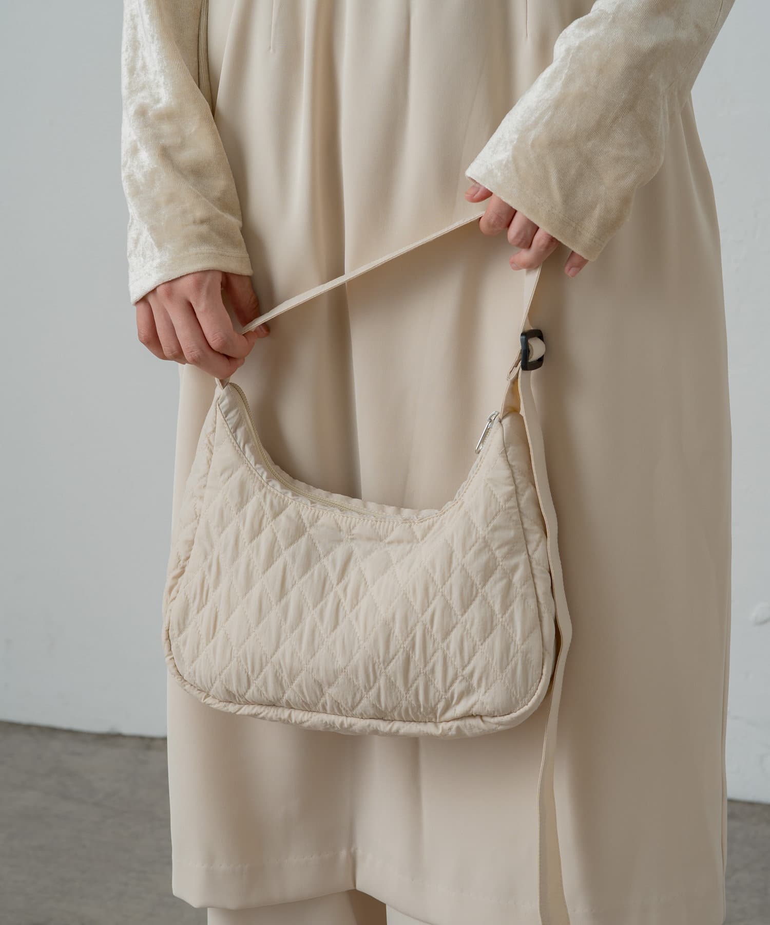 OUTLET(アウトレット) 【earthy_】撥水抗菌ナイロンキルティングBAG