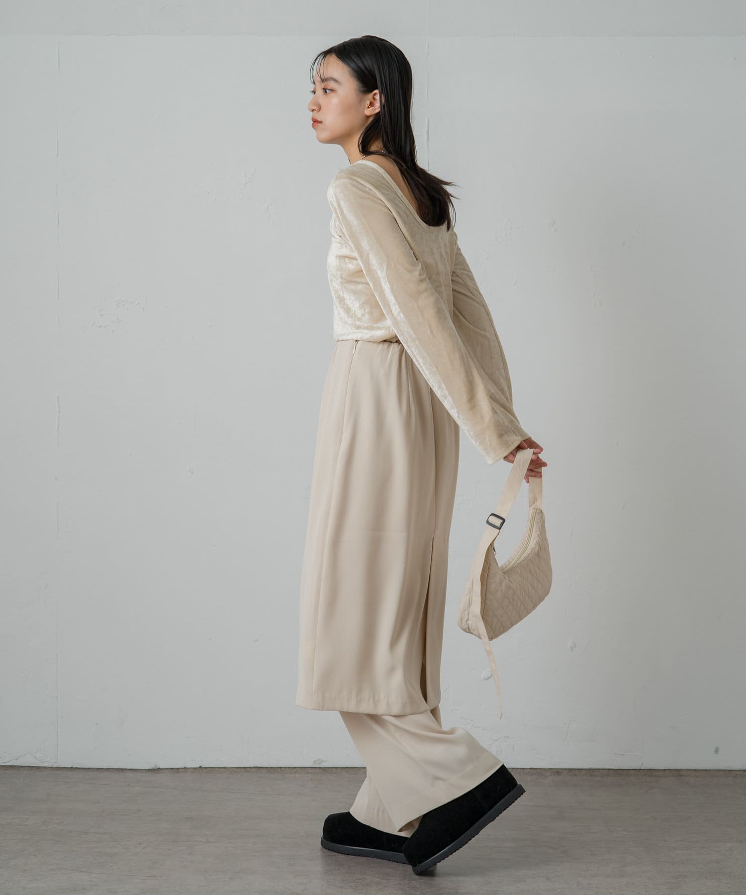 OUTLET(アウトレット) 【earthy_】撥水抗菌ナイロンキルティングBAG