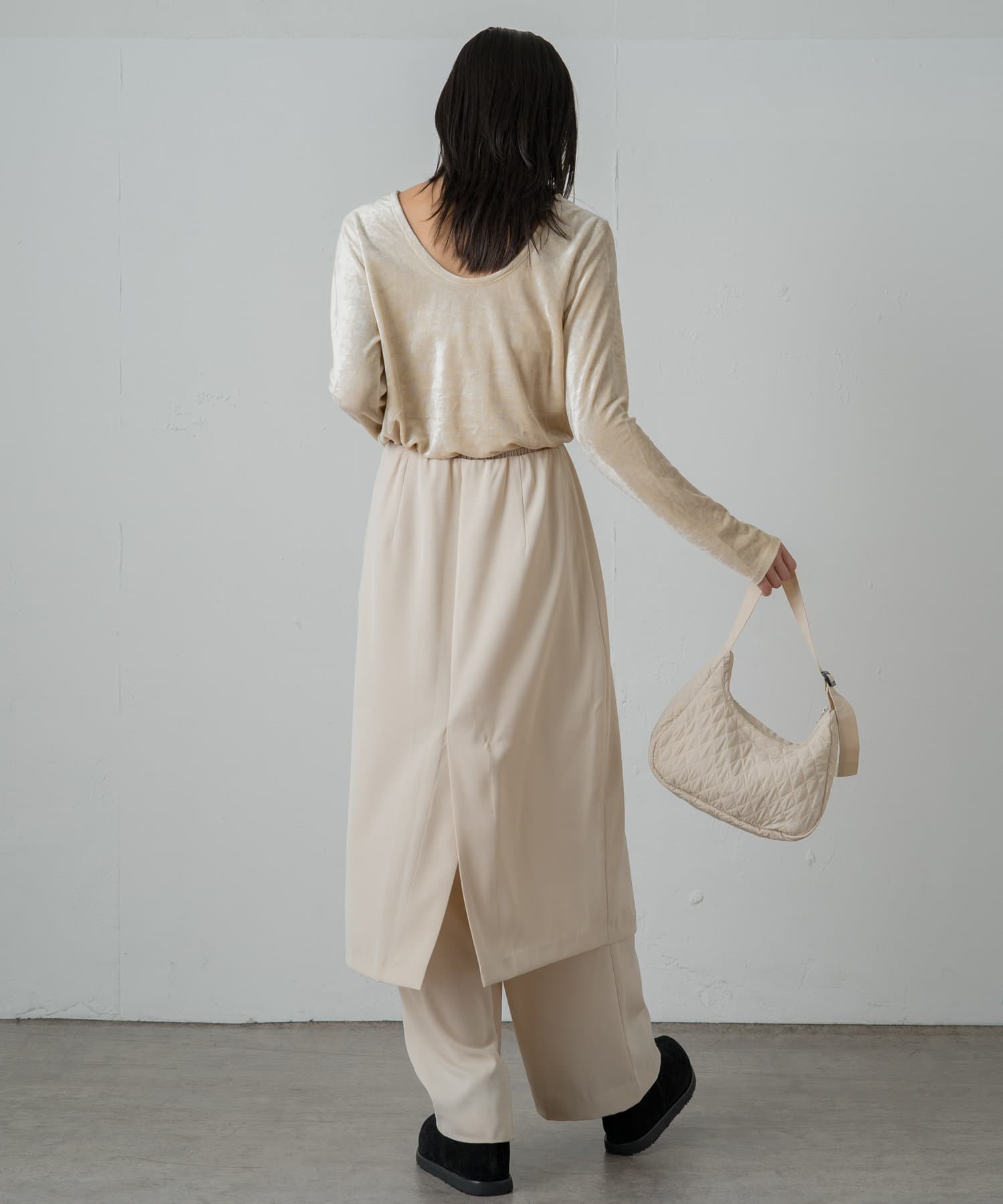 OUTLET(アウトレット) 【earthy_】撥水抗菌ナイロンキルティングBAG