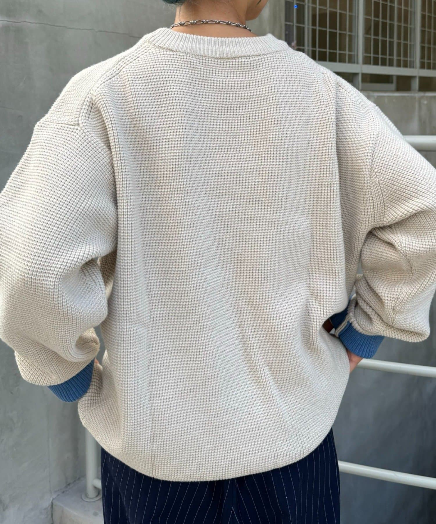 CIAOPANIC TYPY(チャオパニックティピー) キープシェイプワッフルニットプルオーバー