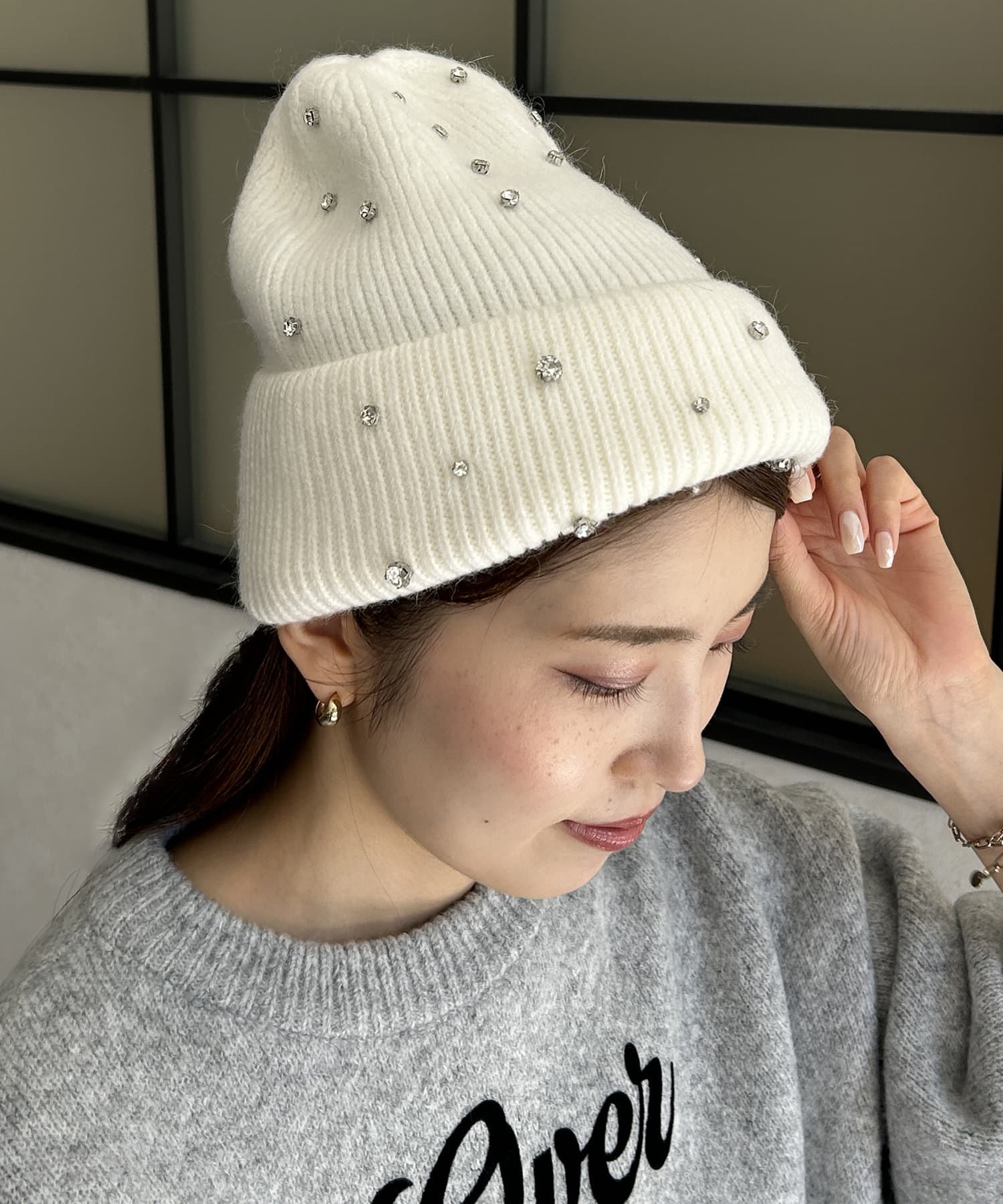 ビジューニット帽 | Thevon.(ゼヴォン)レディース | PAL CLOSET ビジューニット帽 | Thevon.(ゼヴォン)レディース | PAL CLOSET