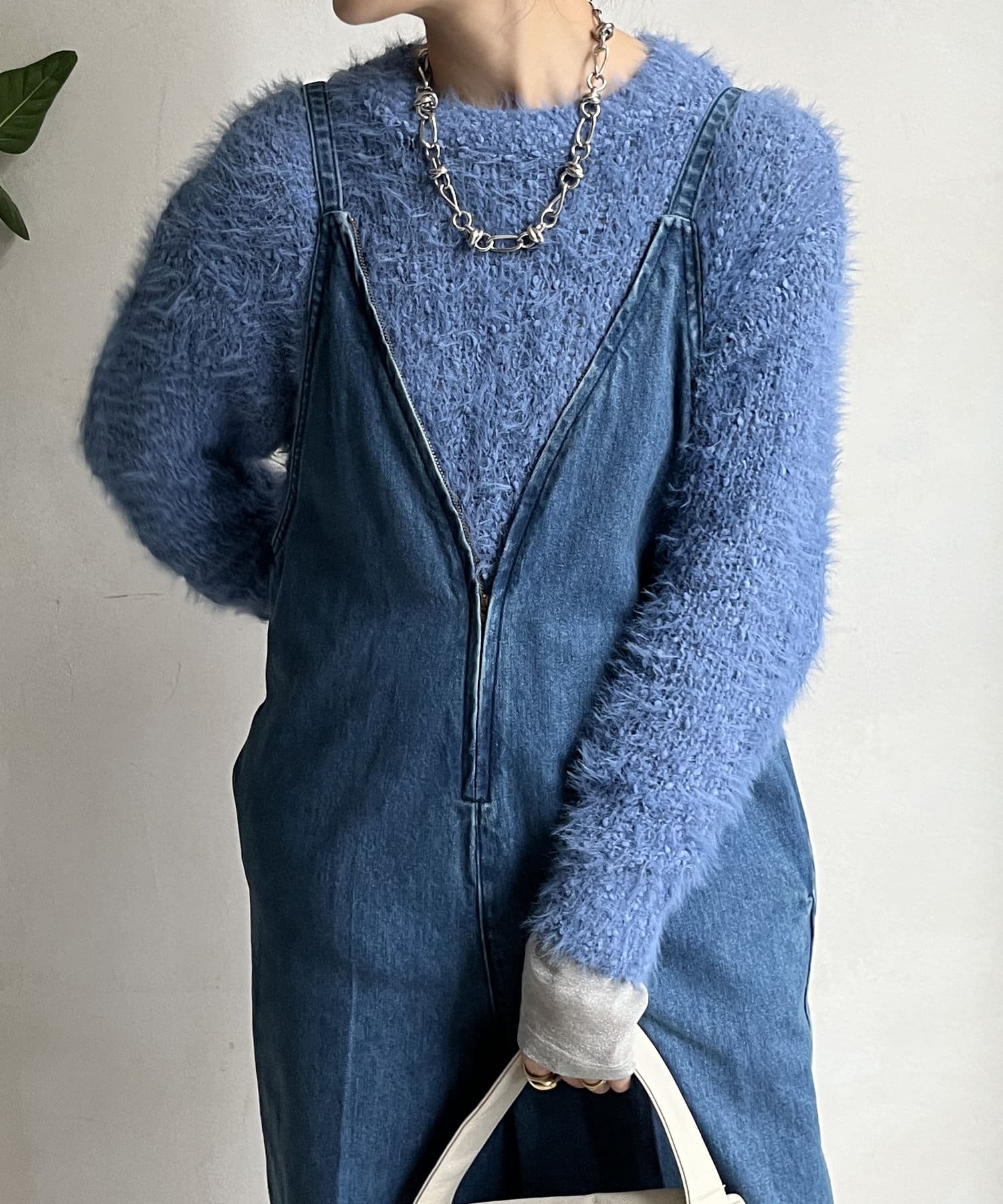 DOUDOU(ドゥドゥ) 【WEB限定】ポコポコローゲージニットトップス