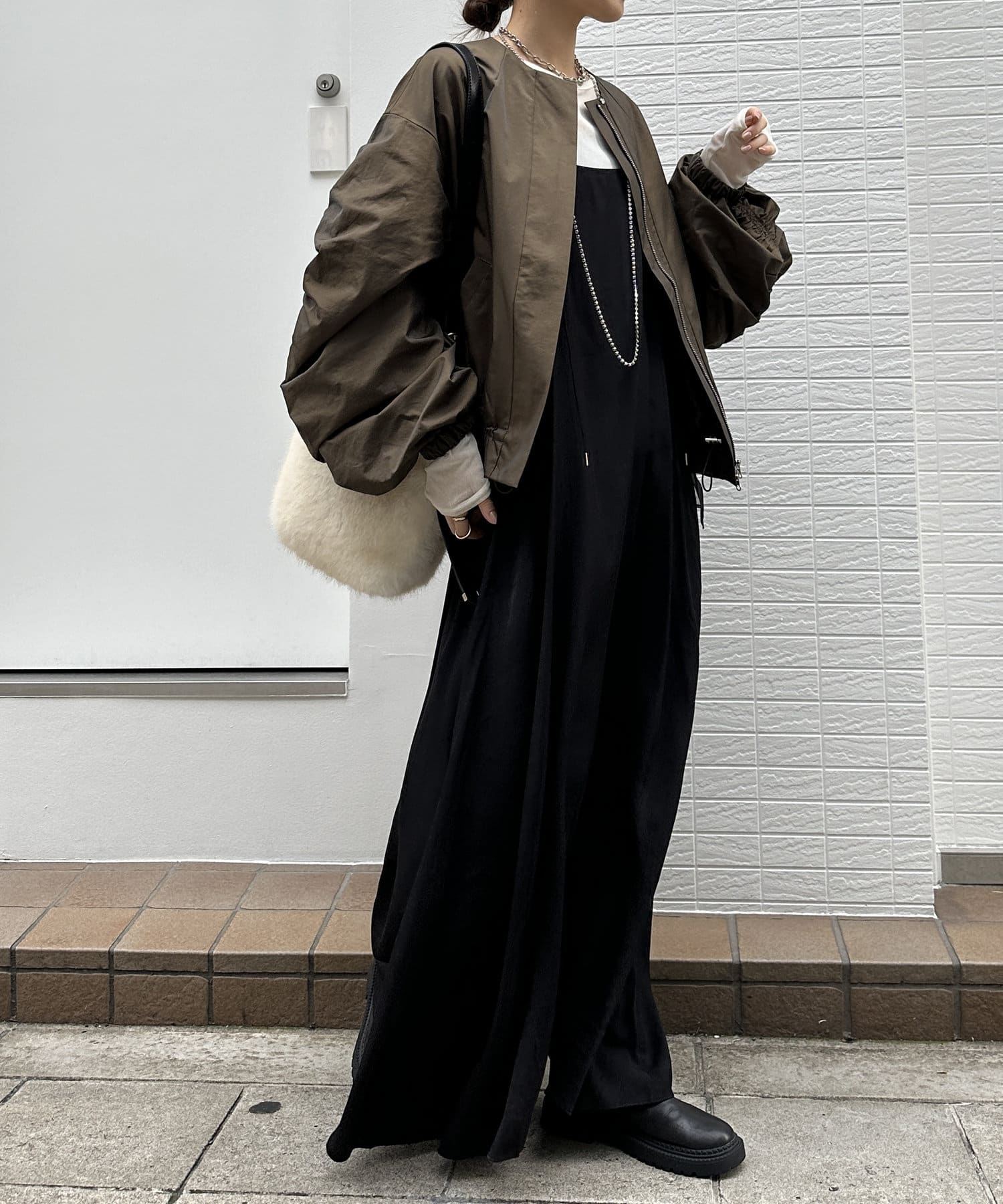 WEB限定】切替シャーリングブルゾン | DOUDOU(ドゥドゥ)レディース