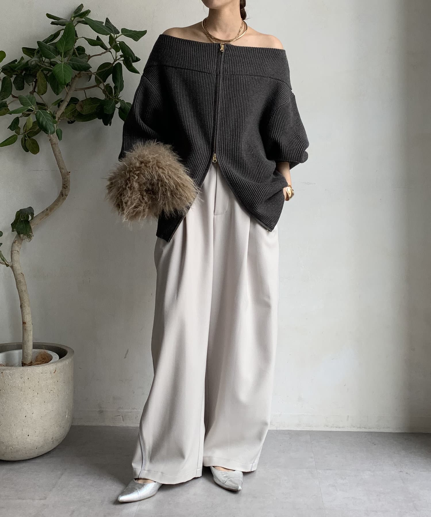 WEB限定】ベロアテープラインパンツ | DOUDOU(ドゥドゥ)レディース