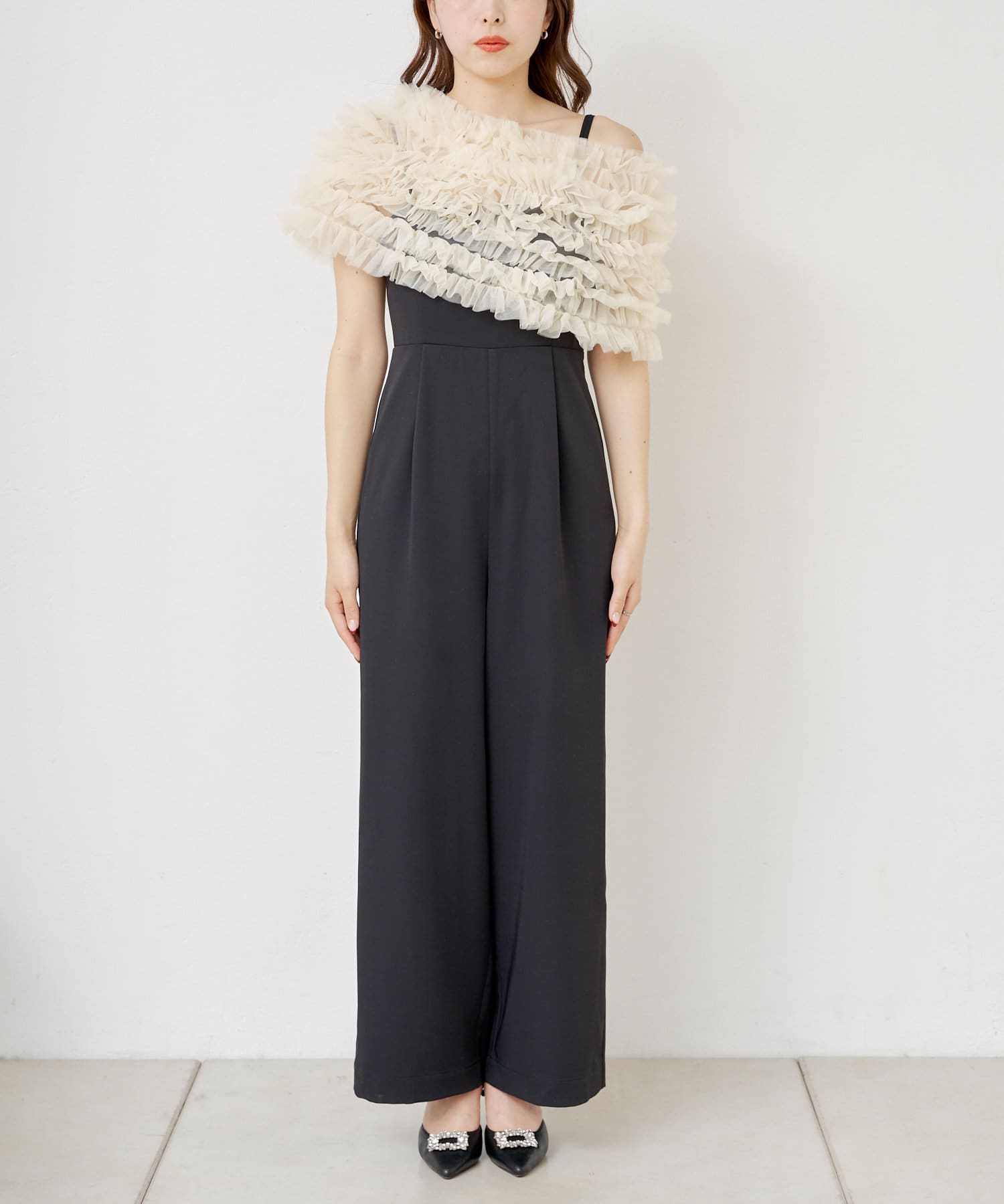 OUTLET(アウトレット) 【Chico】結婚式/ドレス/チュールボレロ付コンビネゾン