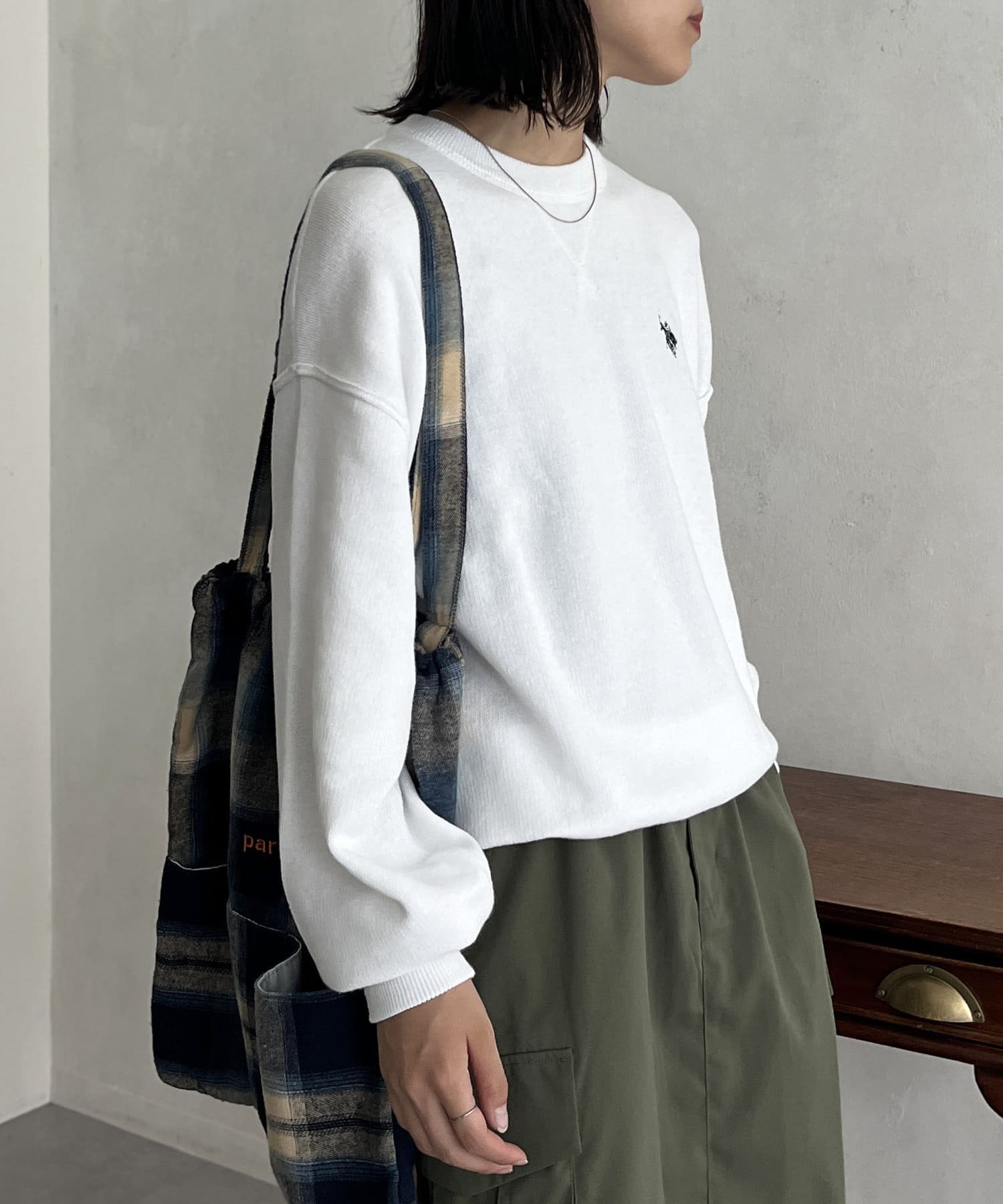 ニット セーター 「U.S. POLO ASSN.」スウェットライクニット レディース U.S. POLO ASSN. ニット セーター 「U.S. ASSN.」スウェット