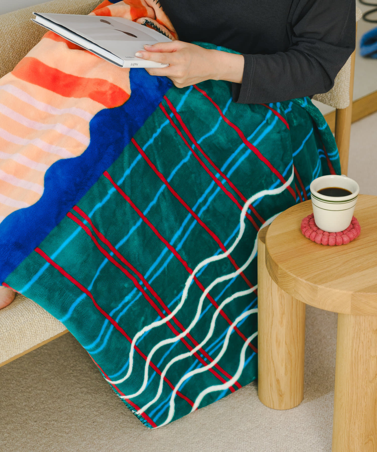 【SAHIR】vertical line blanket