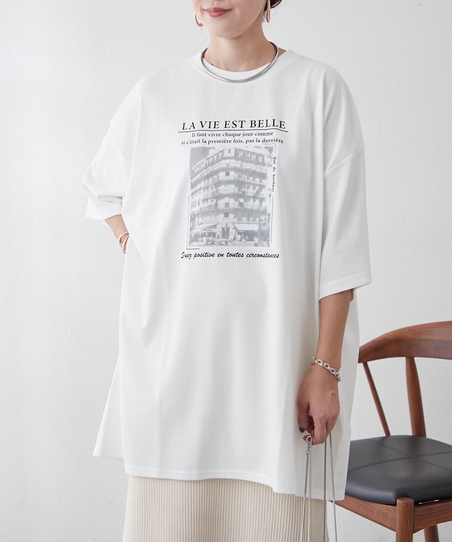 Remind me and forever(リマインドミーアンドフォーエバー) 【nao】転写チュニックTシャツ