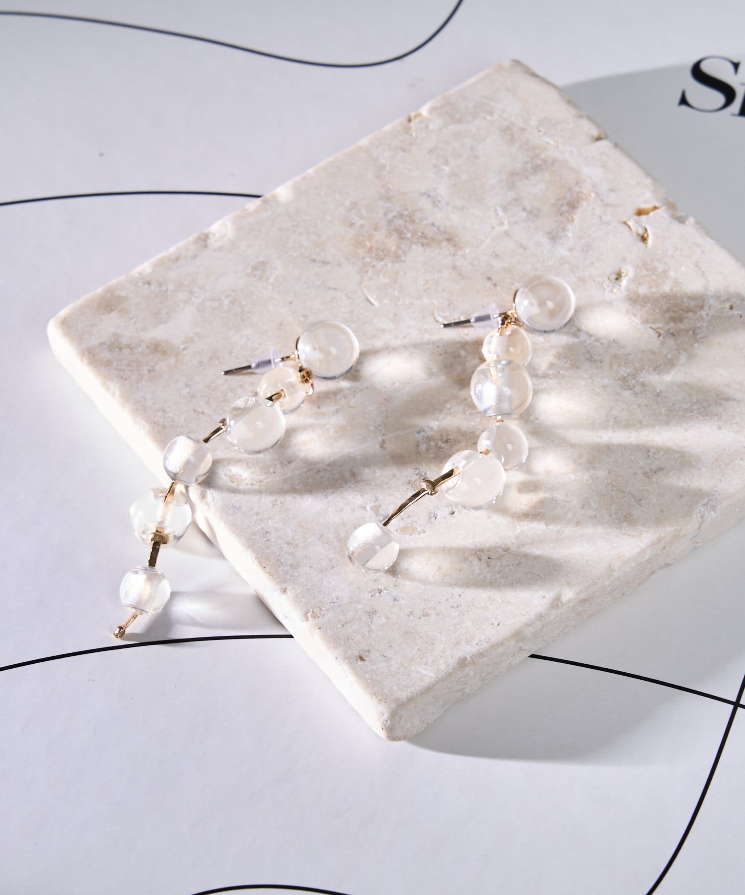 Lattice(ラティス) <チタン>クリアピアス