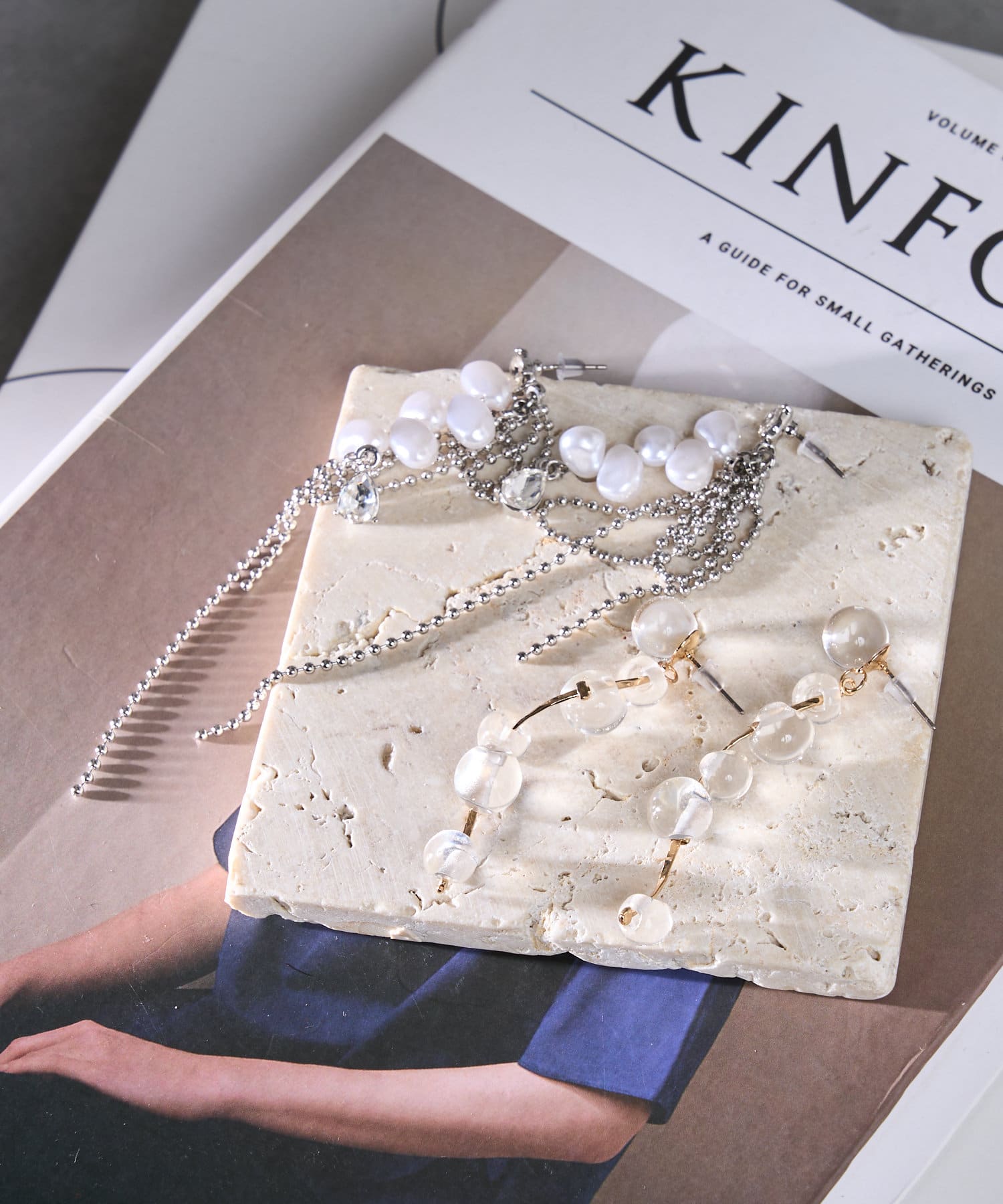 Lattice(ラティス) <チタン>クリアピアス