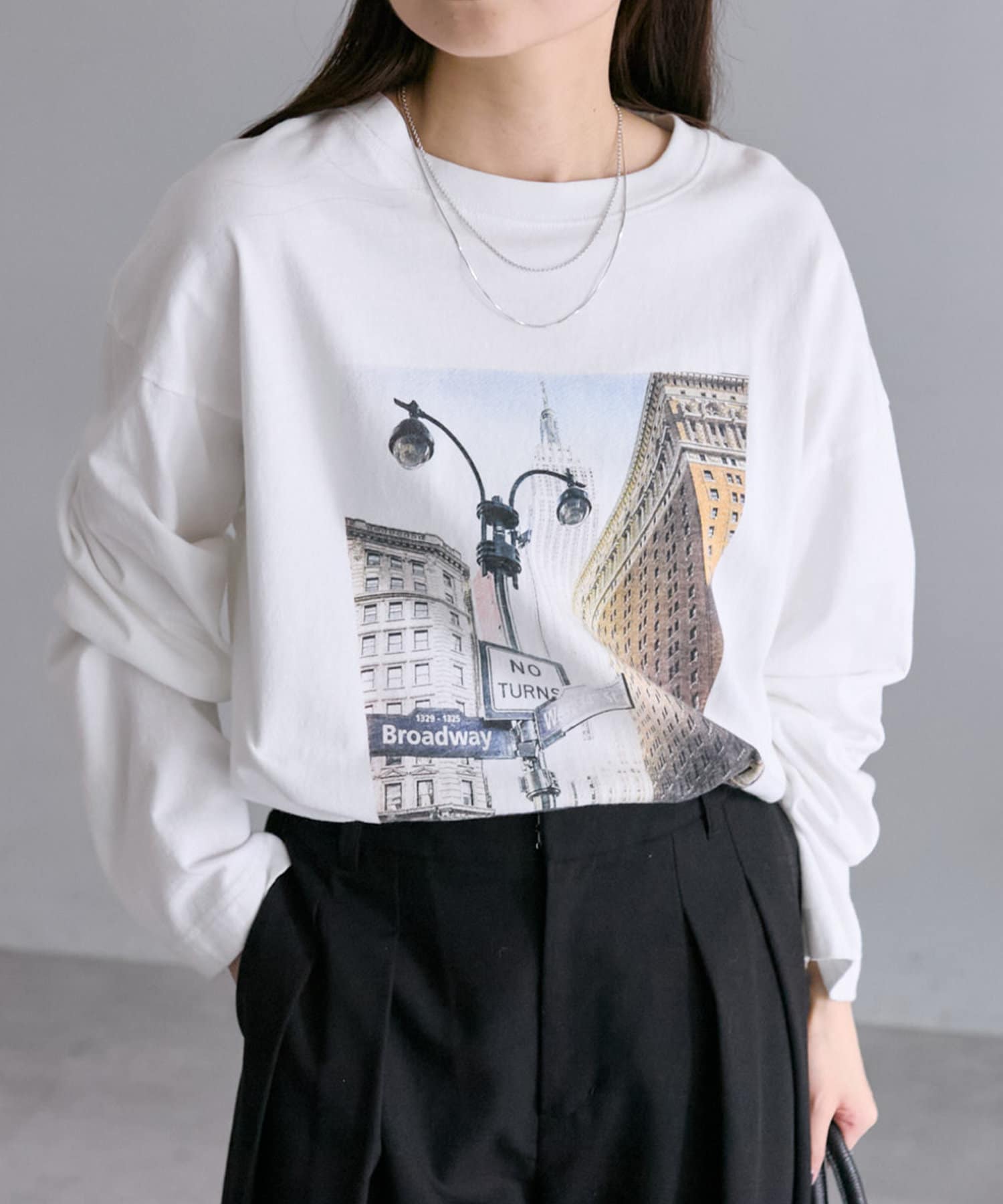 ふわもこ】WEB限定 / フォトプリントロングスリーブカットソー | PUAL