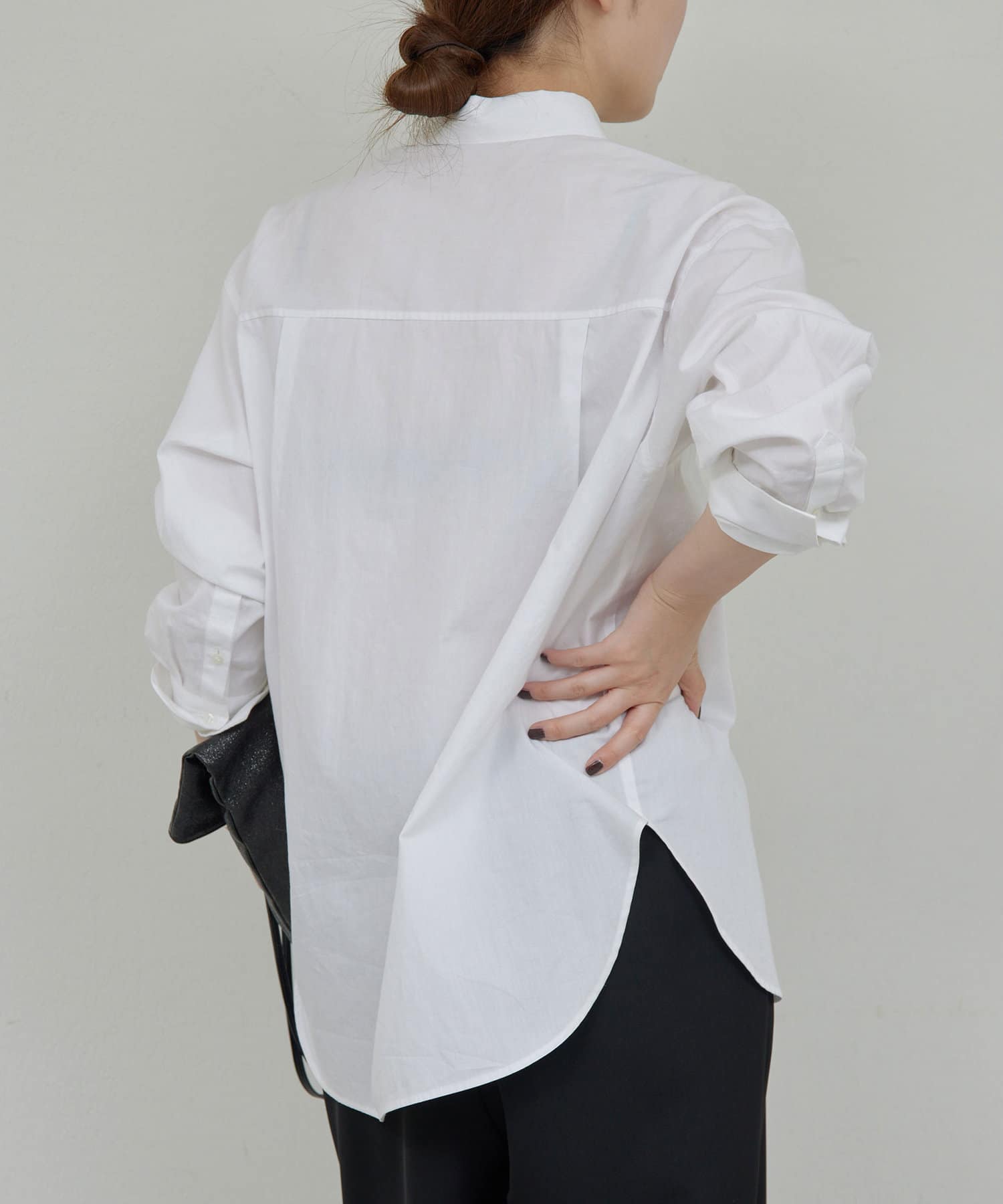 GALLARDAGALANTE PEASワイドVネックカットソー 白