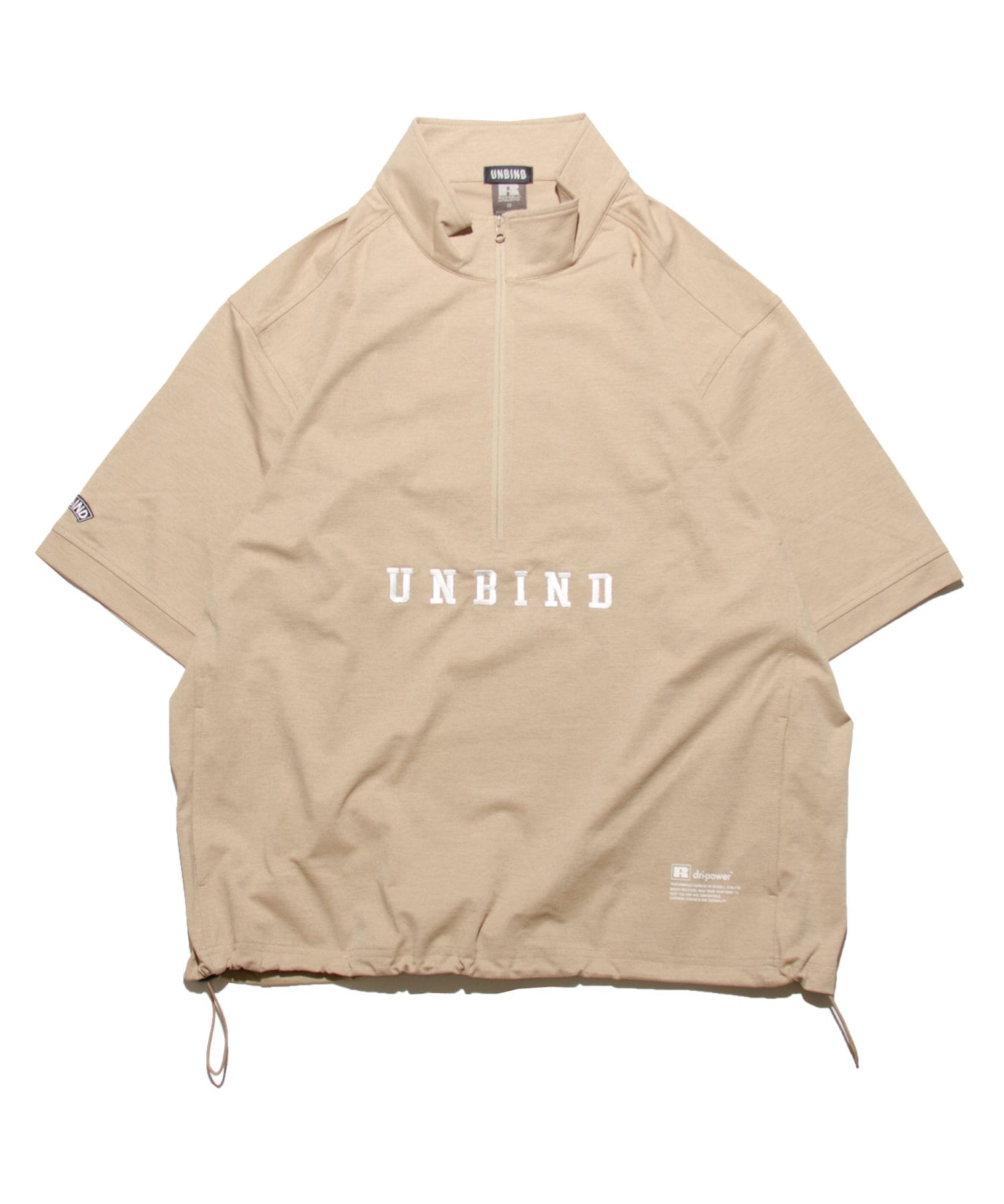 twoles(トゥレス) レディース 【UNBIND】STRETCH ZIP UP SHIRT ベージュ