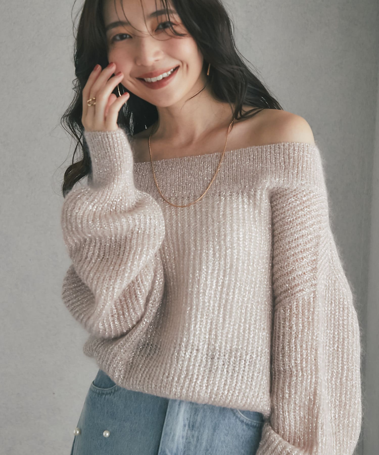 女子力UP】キッドモヘアラメクロップドニット | La boutique BonBon(ラブティックボンボン)レディース | PAL  CLOSET(パルクローゼット) - パルグループ公式ファッション通販サイト