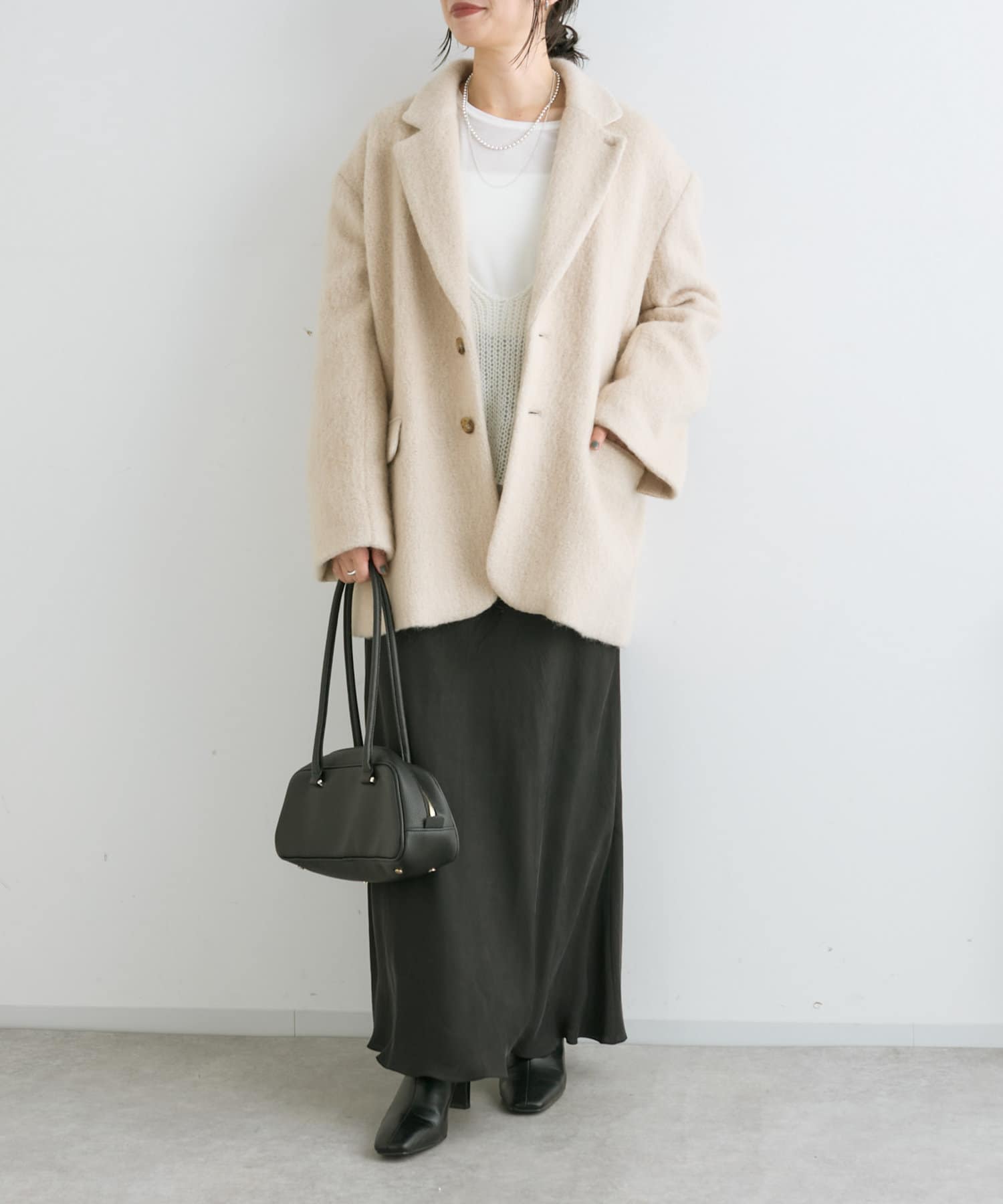 リヴドロワシャギーモカコート極美品 SLOW/一部店舗限定】4WAY モッズコート （ミリタリージャケット