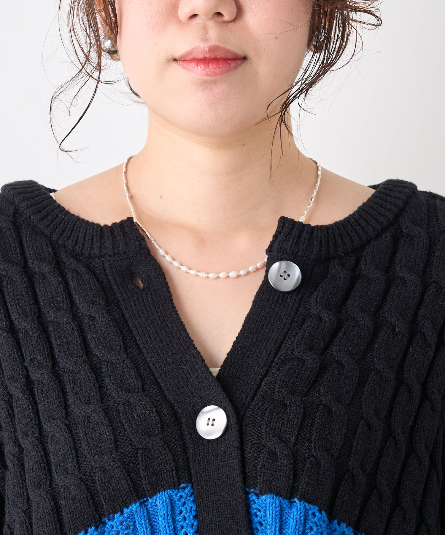 Jena　espace merveilleux(ジェナ　エスパスメルヴェイユ) ビーズパールコンビネックレス