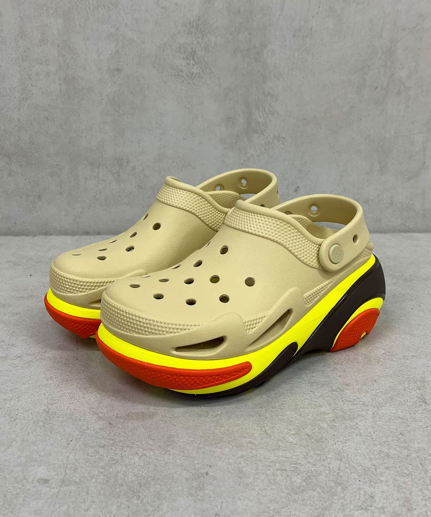 CIAOPANIC(チャオパニック) レディース 【crocs/クロックス】バブル クラッシュ クロッグ/BUBBLE CRUSH CLOG アイボリー