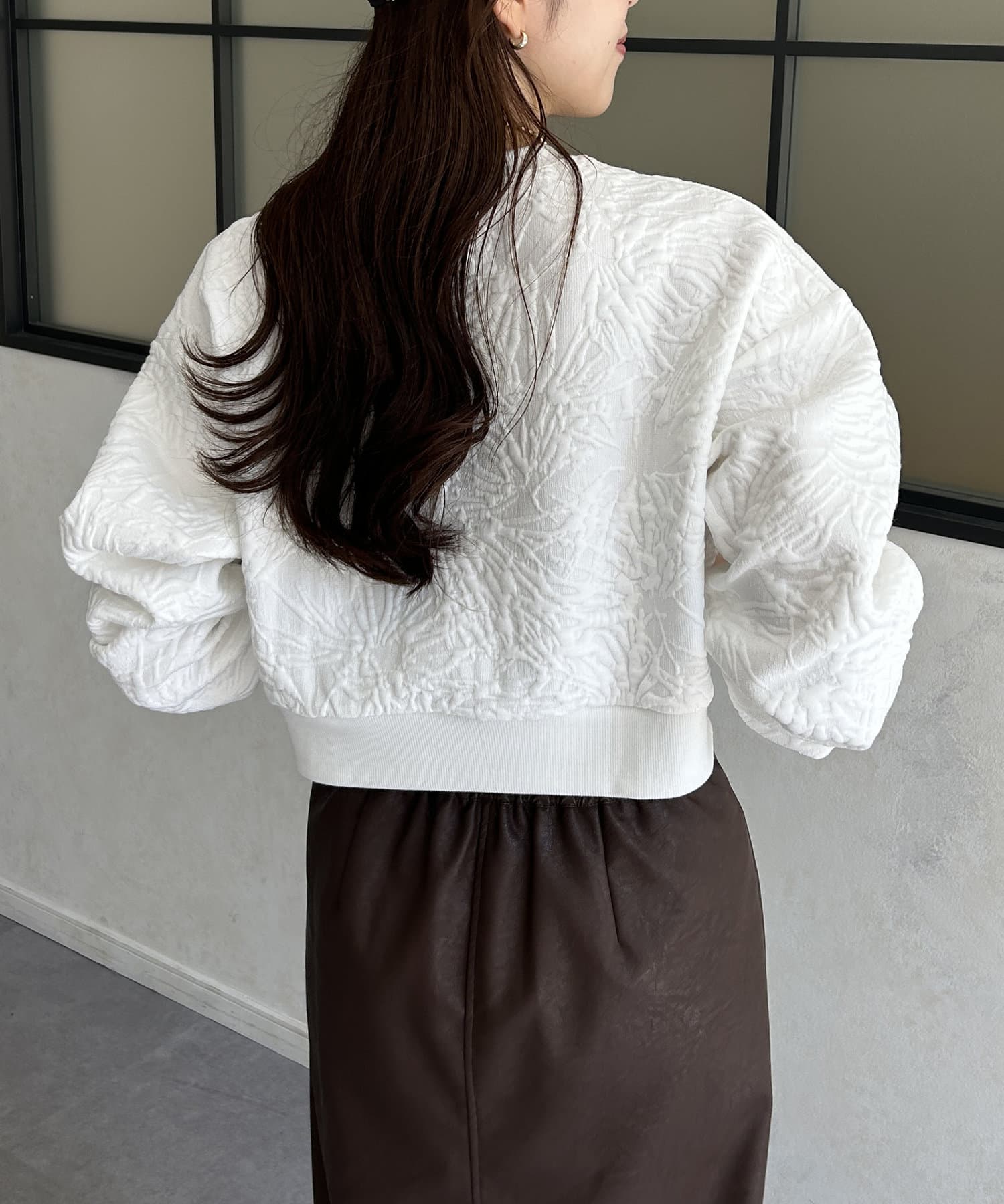 花柄ふくれJQクロップドプルオーバー | Thevon.(ゼヴォン)レディース