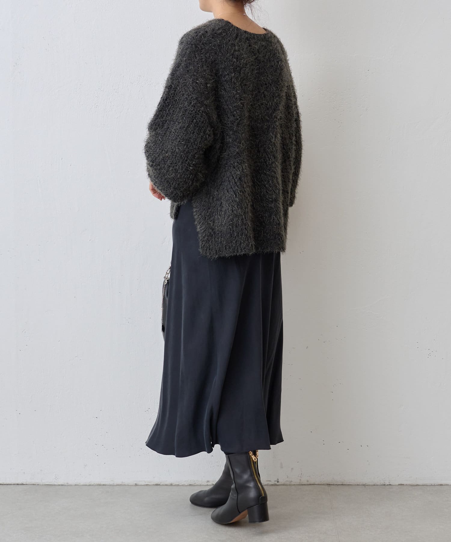 【美品】BEARDSLEY ビアズリー　ニット　レディース　F B18@5 裾レースニット （ニット・セーター）｜BEARDSLEY / ビアズリー