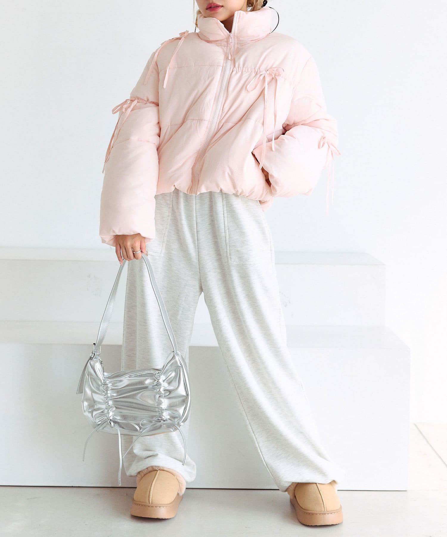 OLIVE des OLIVE(オリーブ デ オリーブ) 【SNSで話題の！/完売カラー再販開始】リボンエコダウン