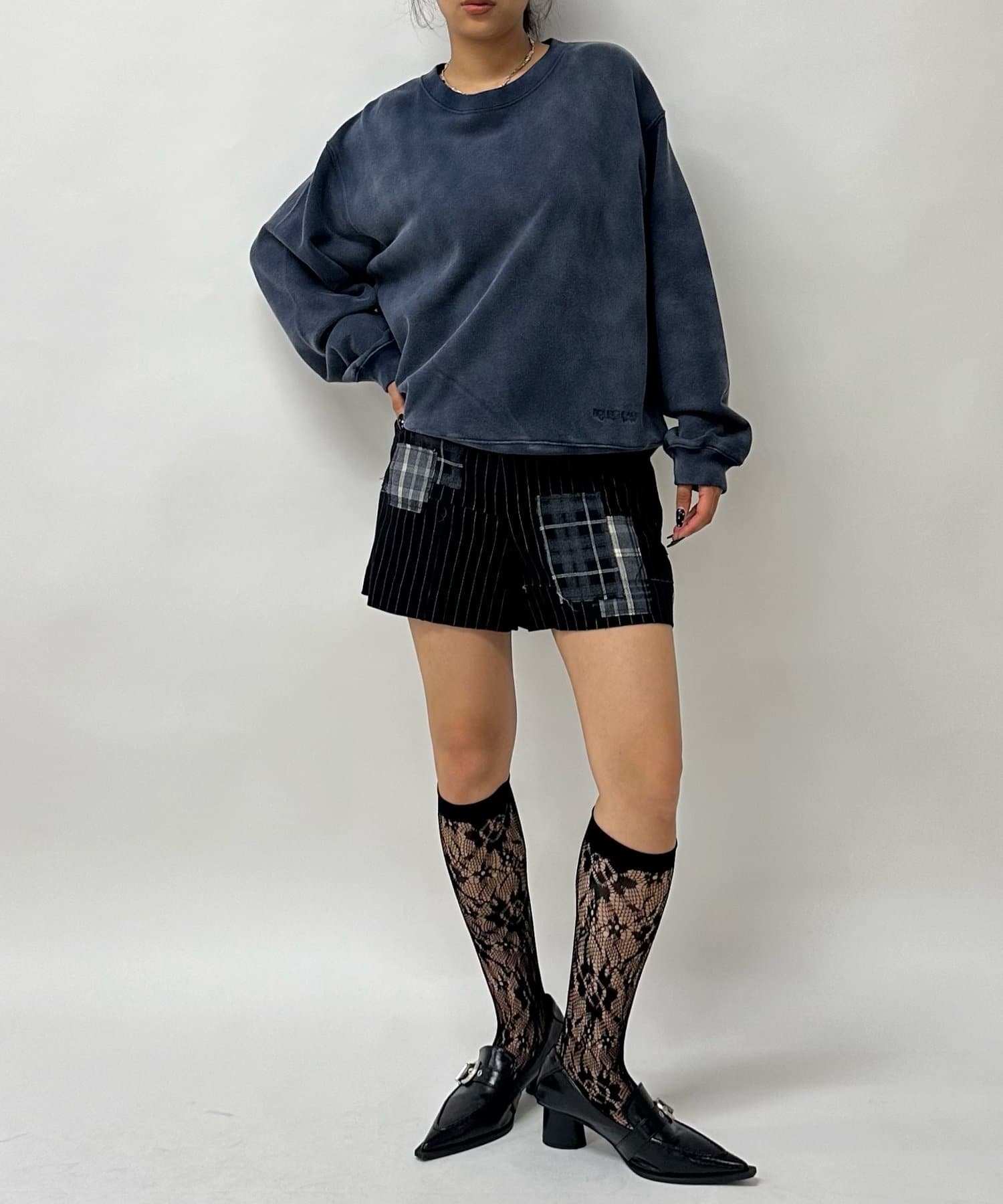 Six M/シックスエム】パッチワークショートパンツ | WHO'S WHO Six M/シックスエム】パッチワークショートパンツ | WHO'S WHO