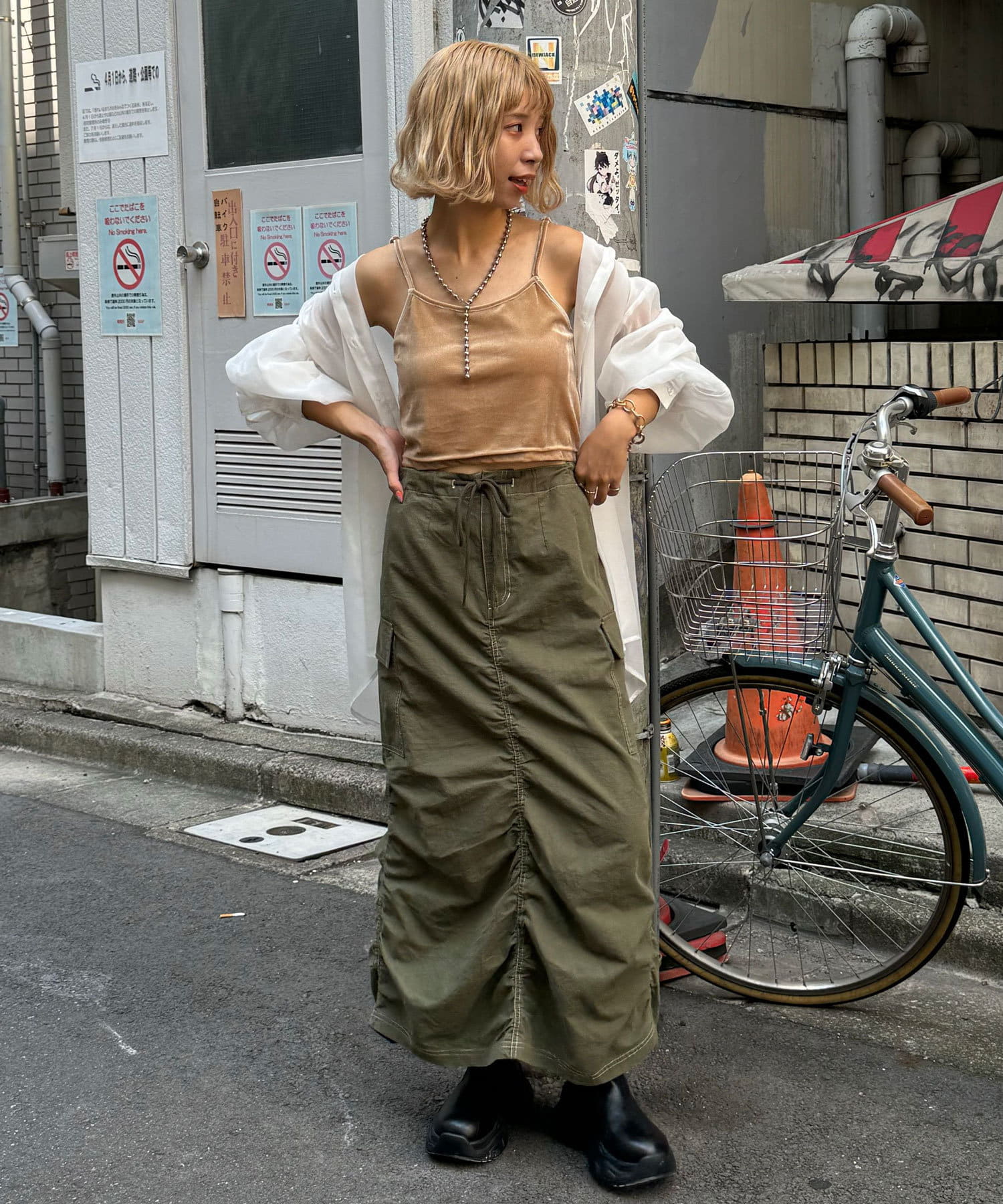 2024AW】【2サイズ展開】カップ付きベロアキャミソール | CIAOPANIC